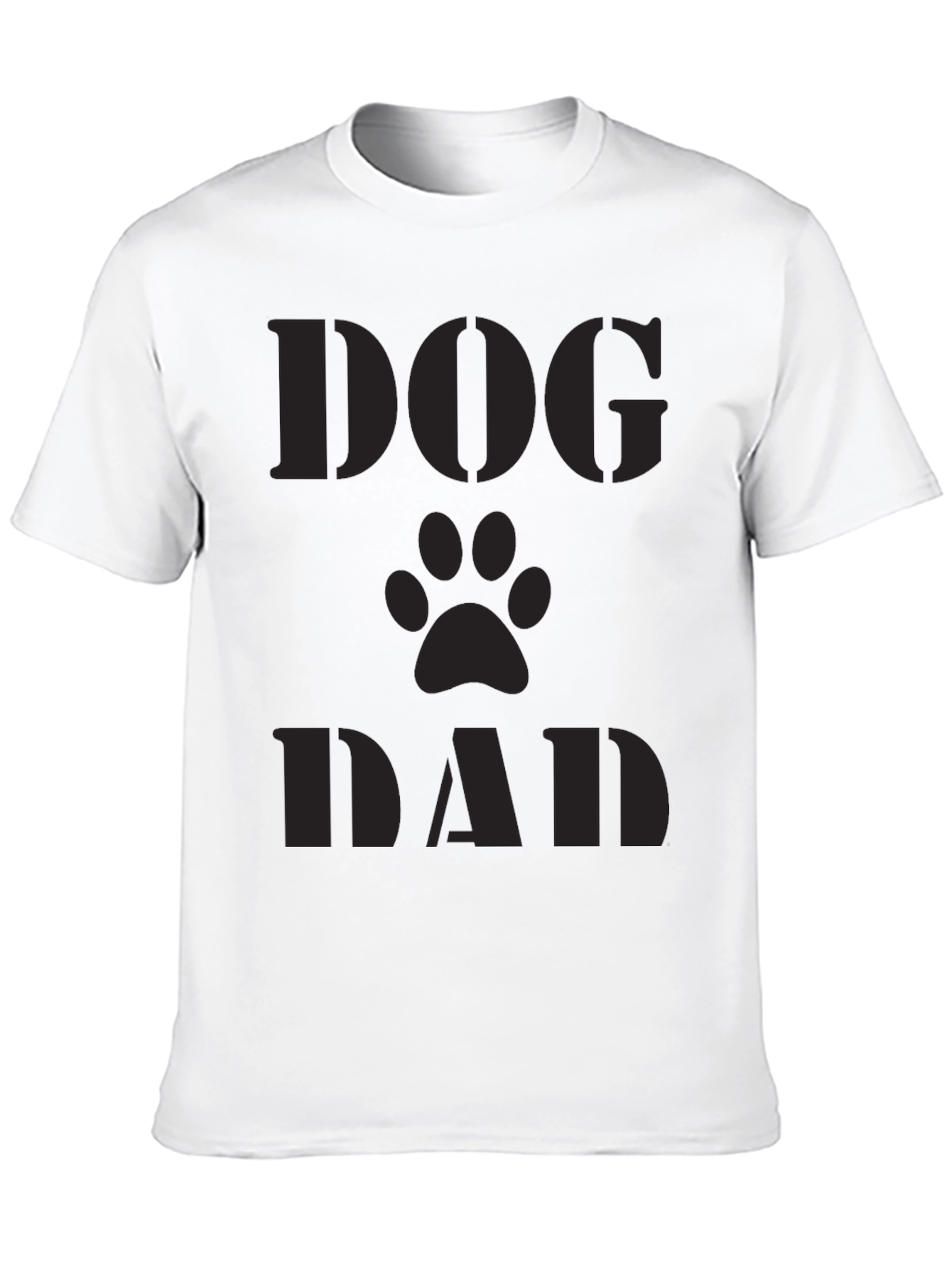 Dog Dad T-Shirt - Paw Print Design