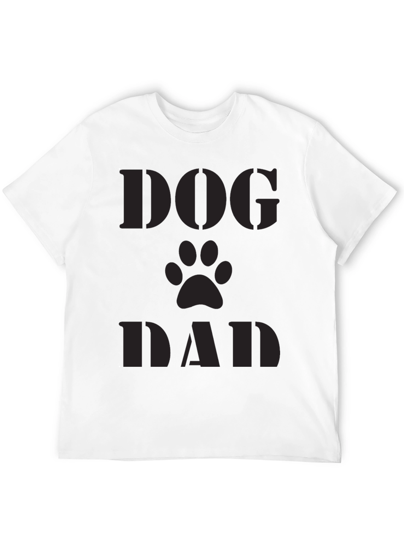 Dog Dad T-Shirt - Paw Print Design