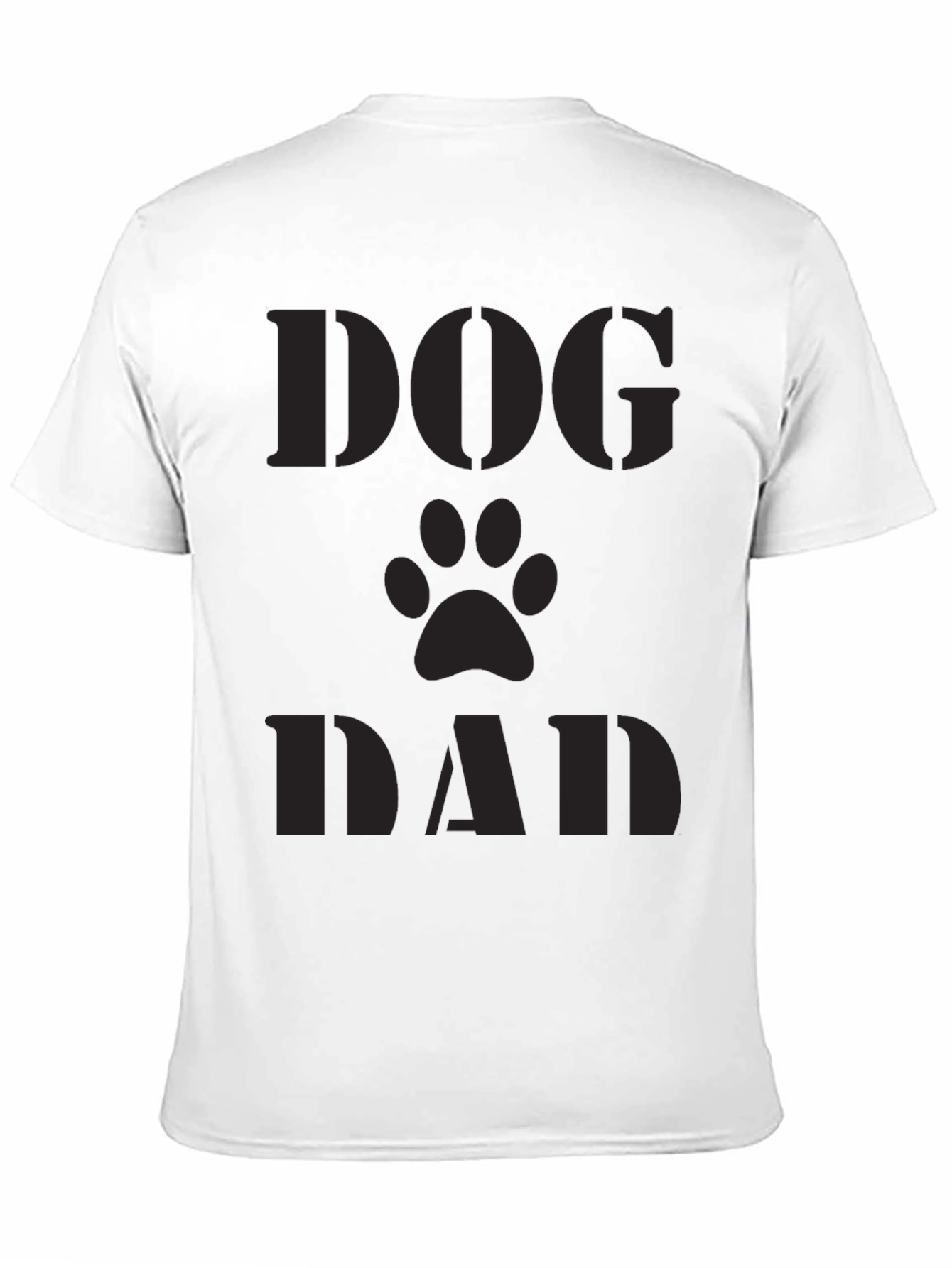 Dog Dad T-Shirt - Paw Print Design