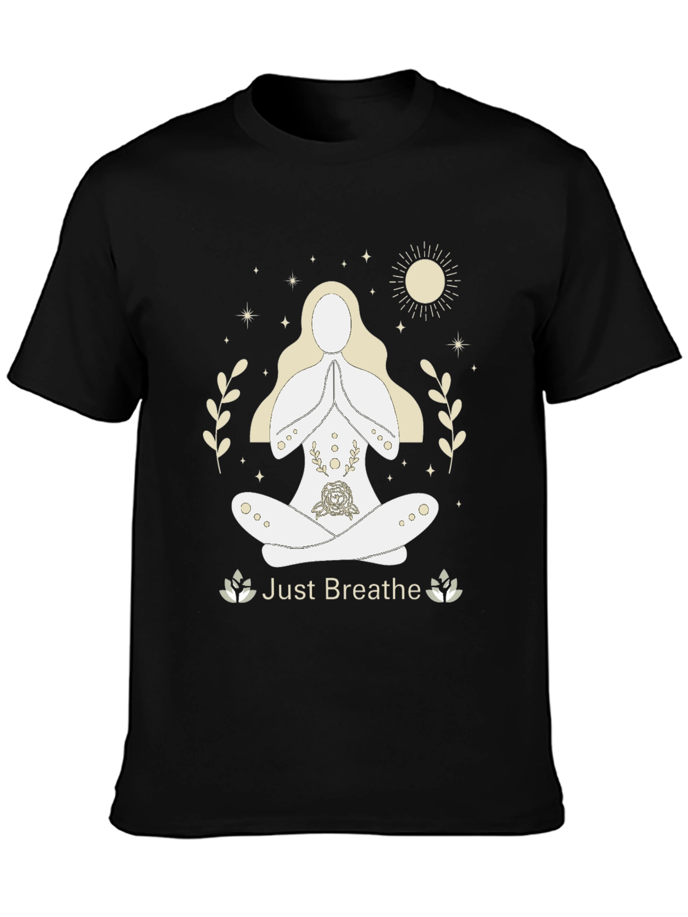 Just Breathe Yoga Graphic Tee - Relaxed Fit