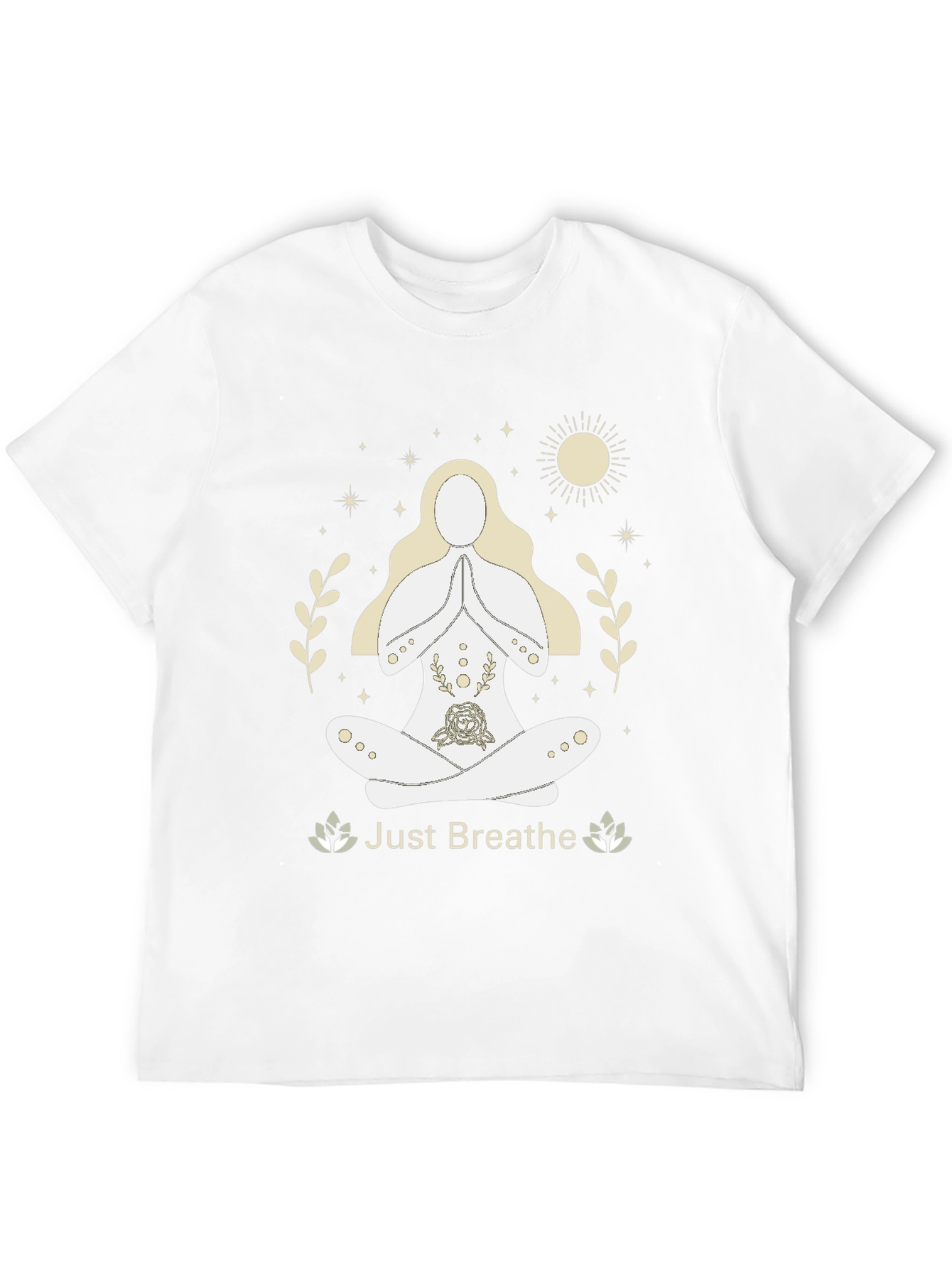 Just Breathe Yoga Graphic Tee - Relaxed Fit