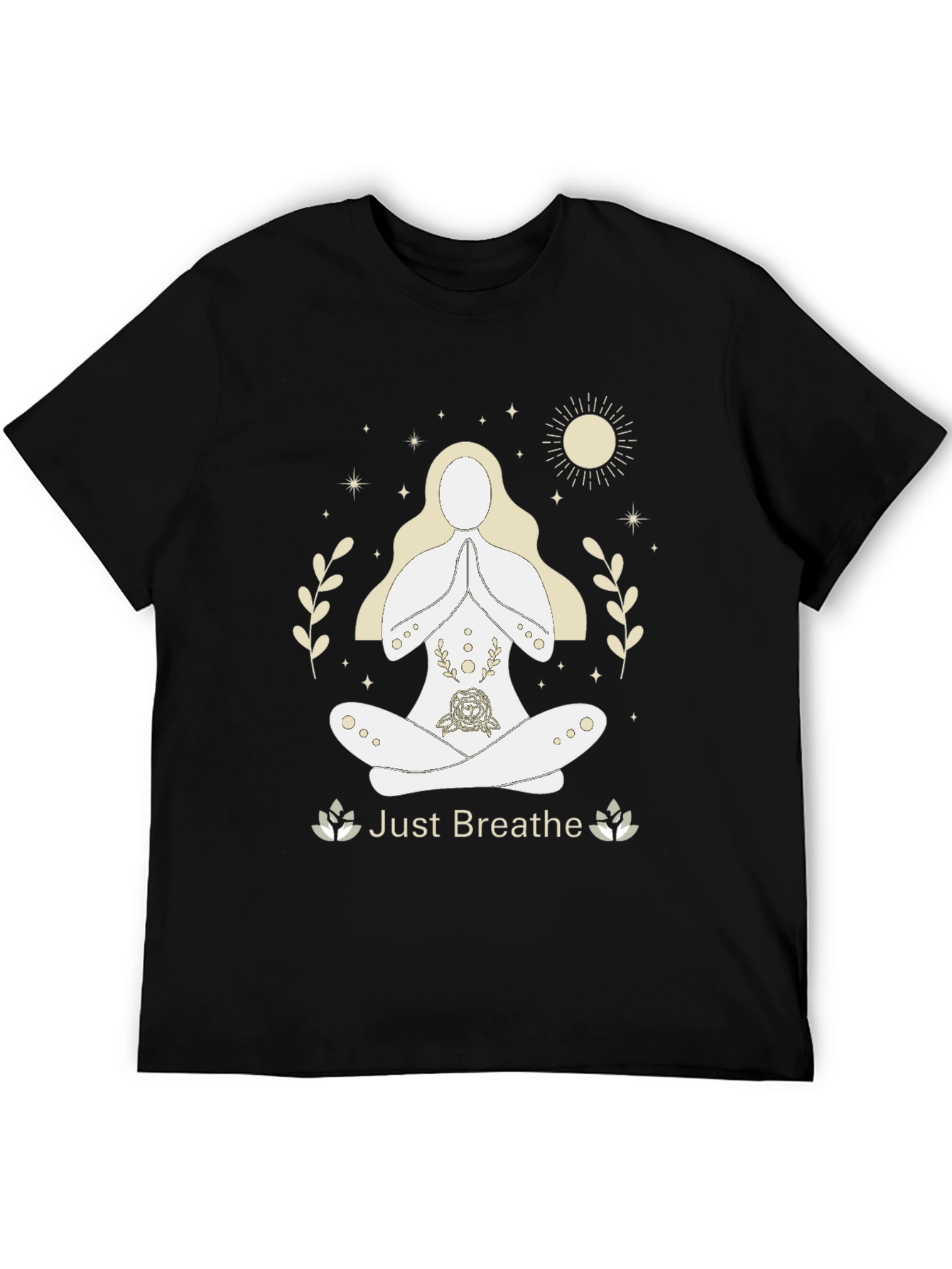 Just Breathe Yoga Graphic Tee - Relaxed Fit