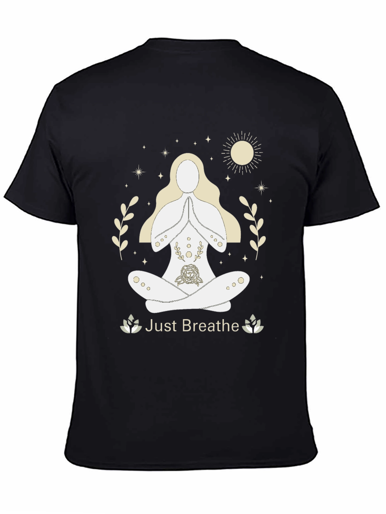 Just Breathe Yoga Graphic Tee - Relaxed Fit