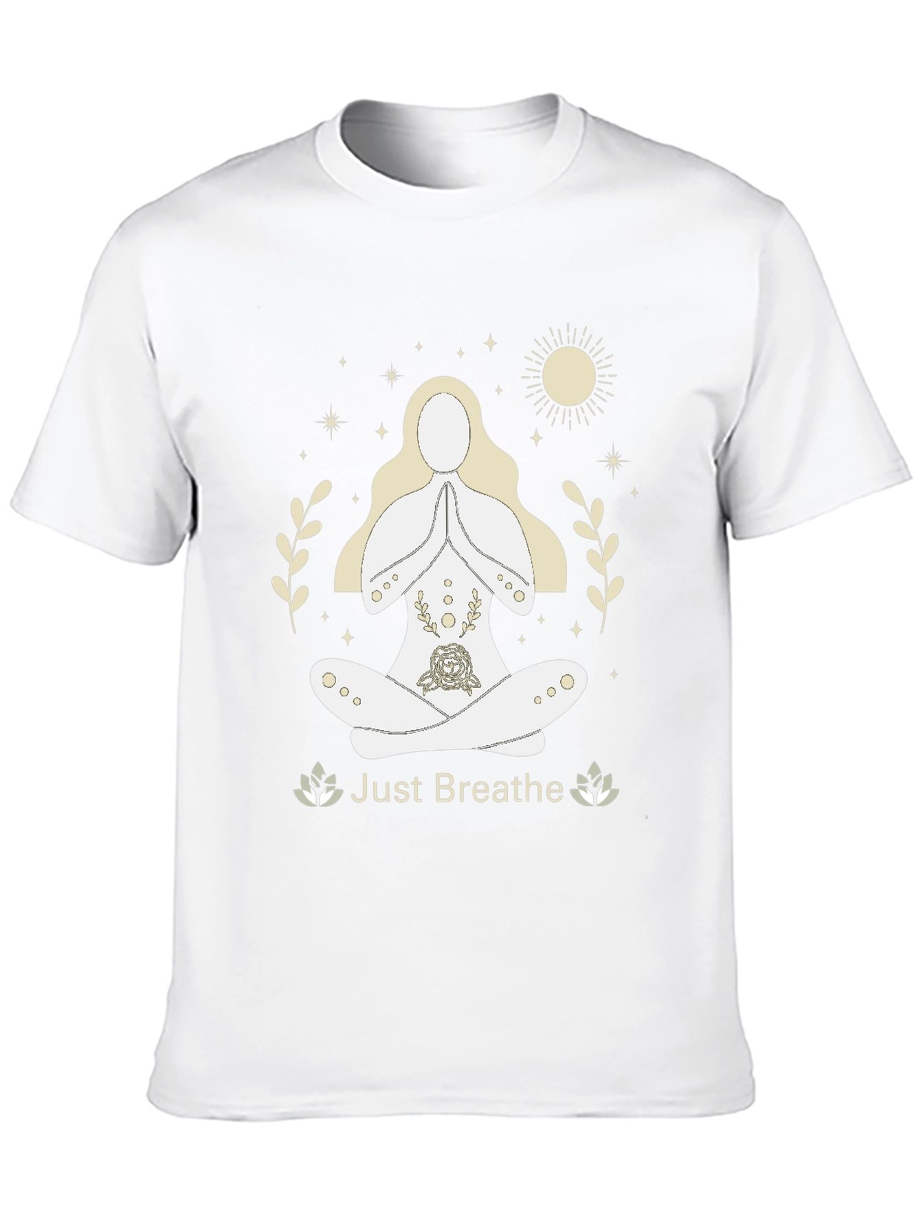 Just Breathe Yoga Graphic Tee - Relaxed Fit