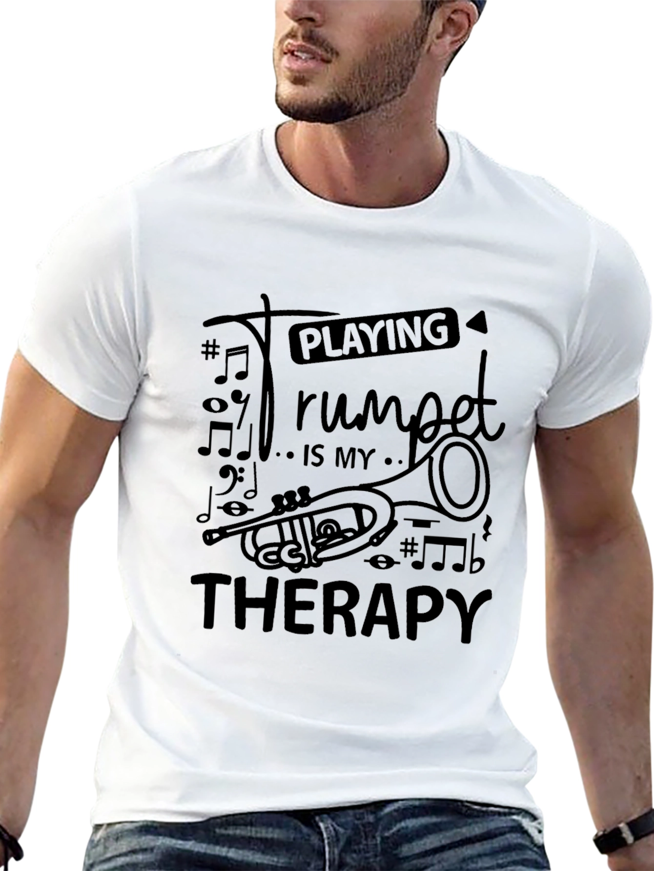 Trumpet Therapy T-Shirt - Musician Tee