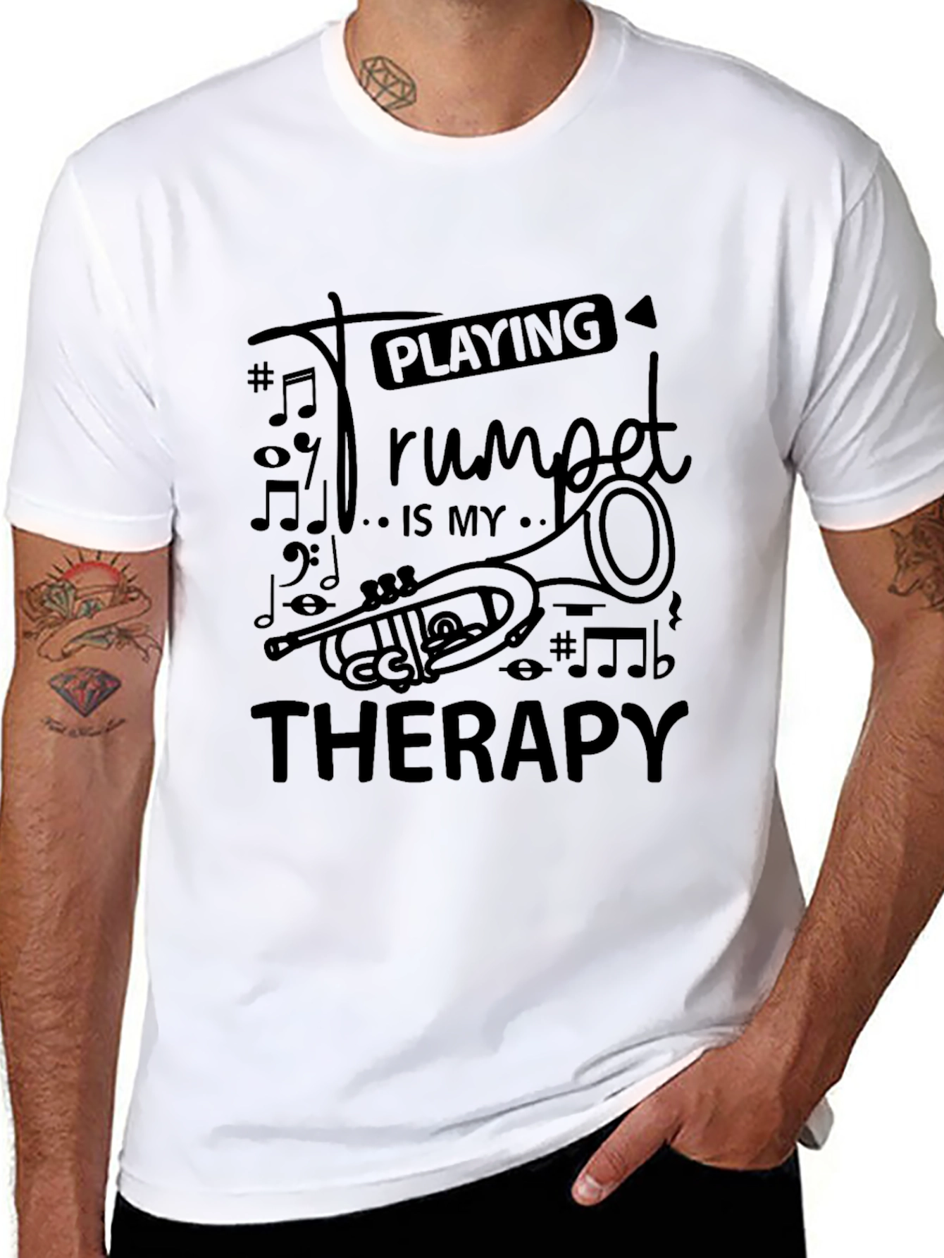 Trumpet Therapy T-Shirt - Musician Tee