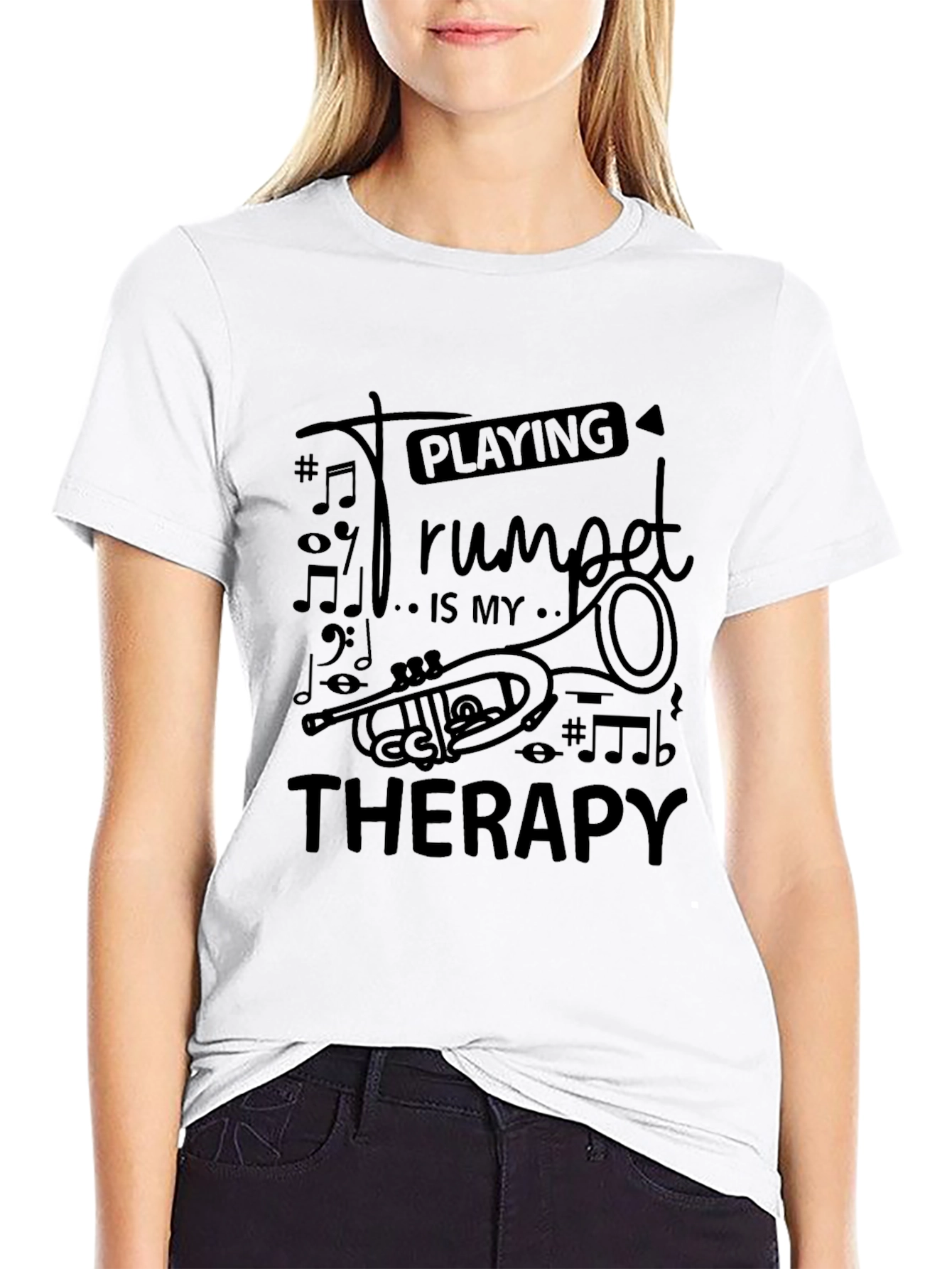 Trumpet Therapy T-Shirt - Musician Tee