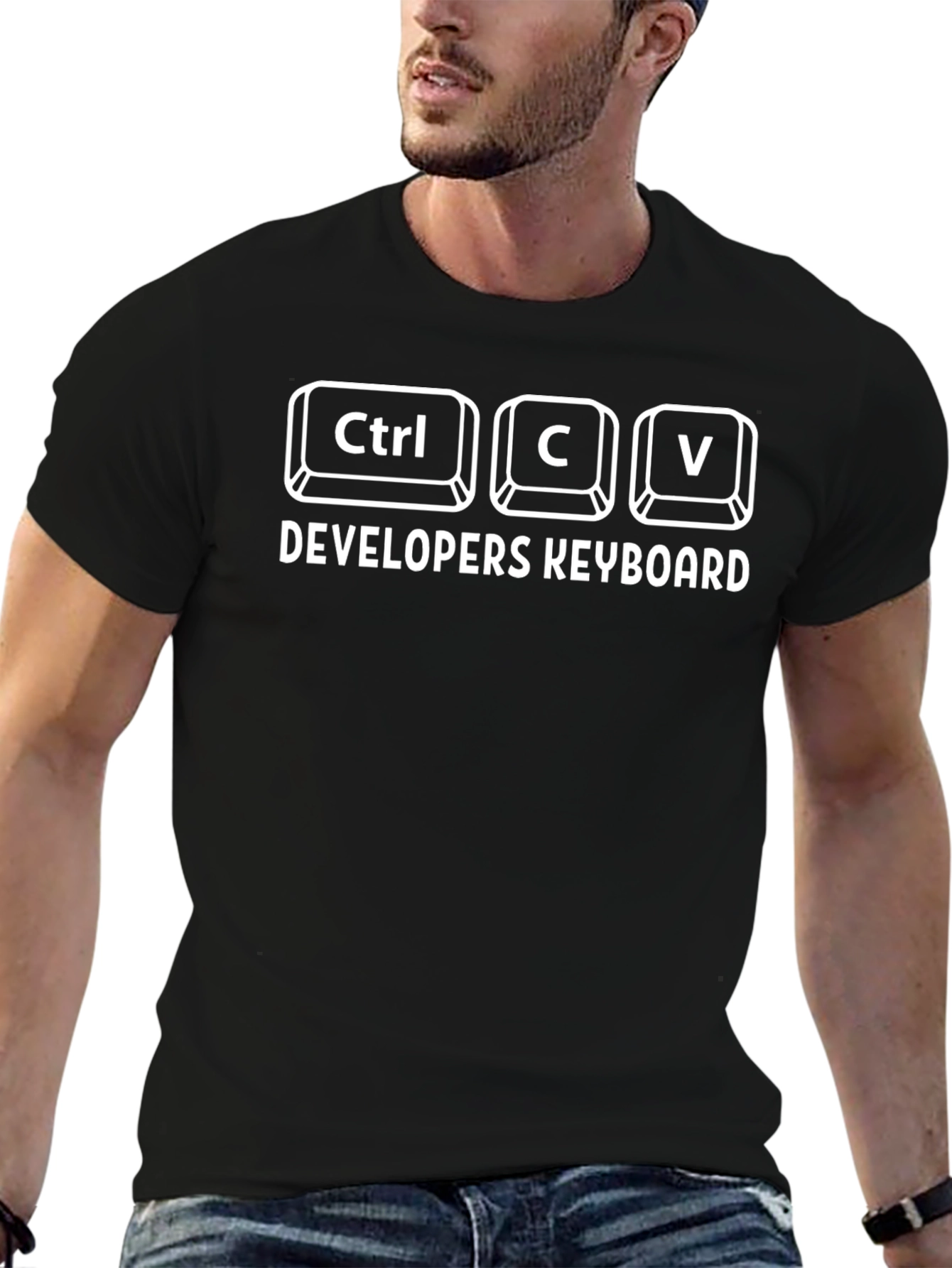 Developer Keyboard Ctrl C V T-Shirt