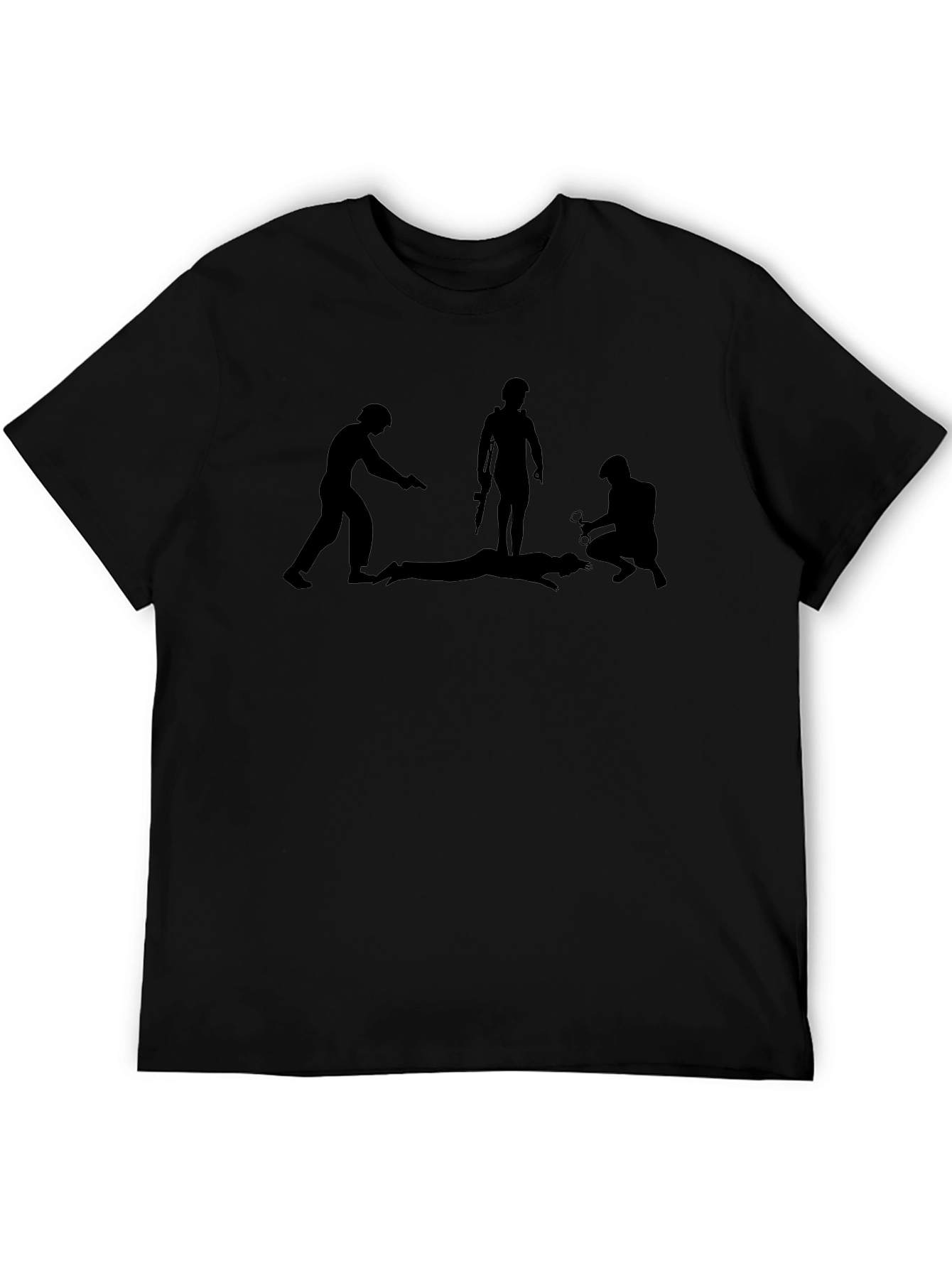 Graphic Tee - Dark Humor Print T-Shirt