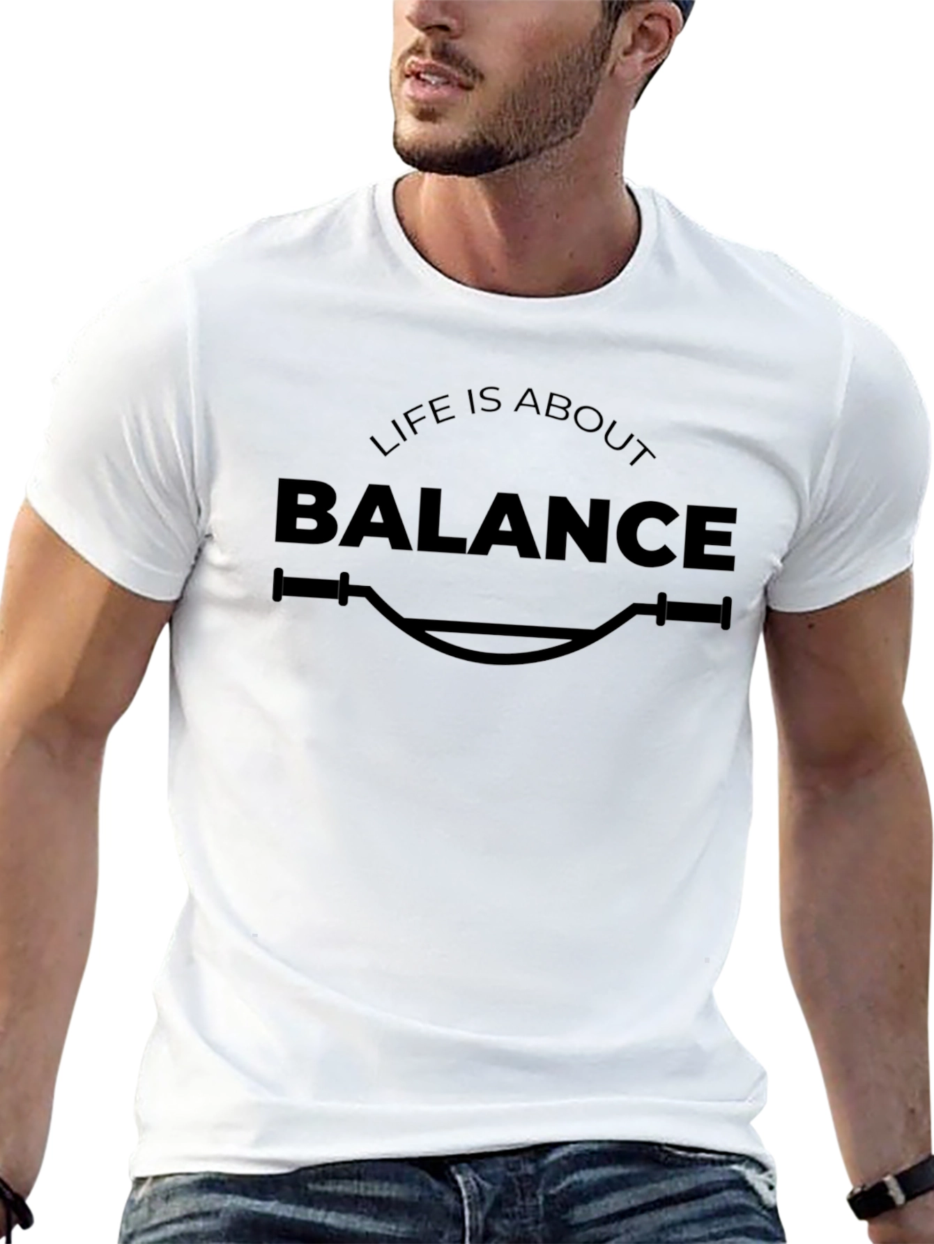 Life is About Balance T-Shirt - Black Graphic Tee