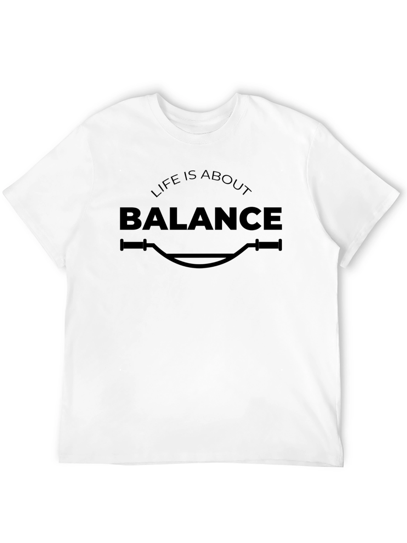 Life is About Balance T-Shirt - Black Graphic Tee