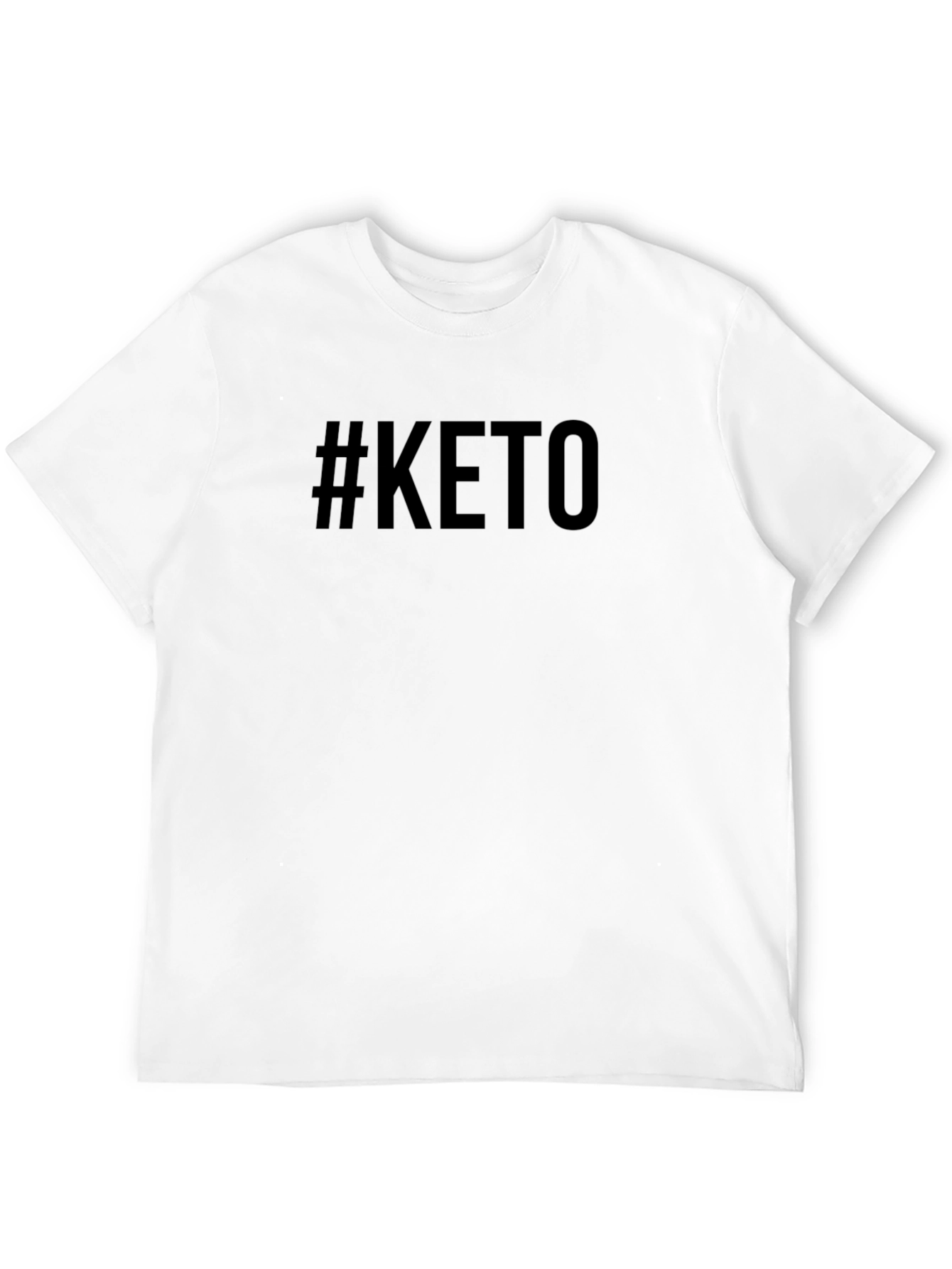 #KETO Black Crew Neck Short Sleeve T-Shirt