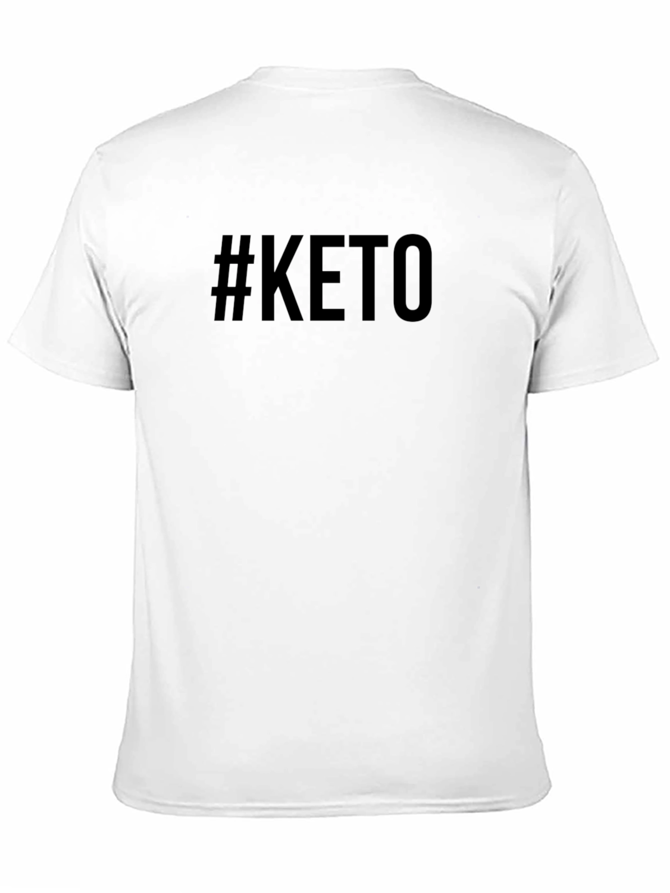#KETO Black Crew Neck Short Sleeve T-Shirt