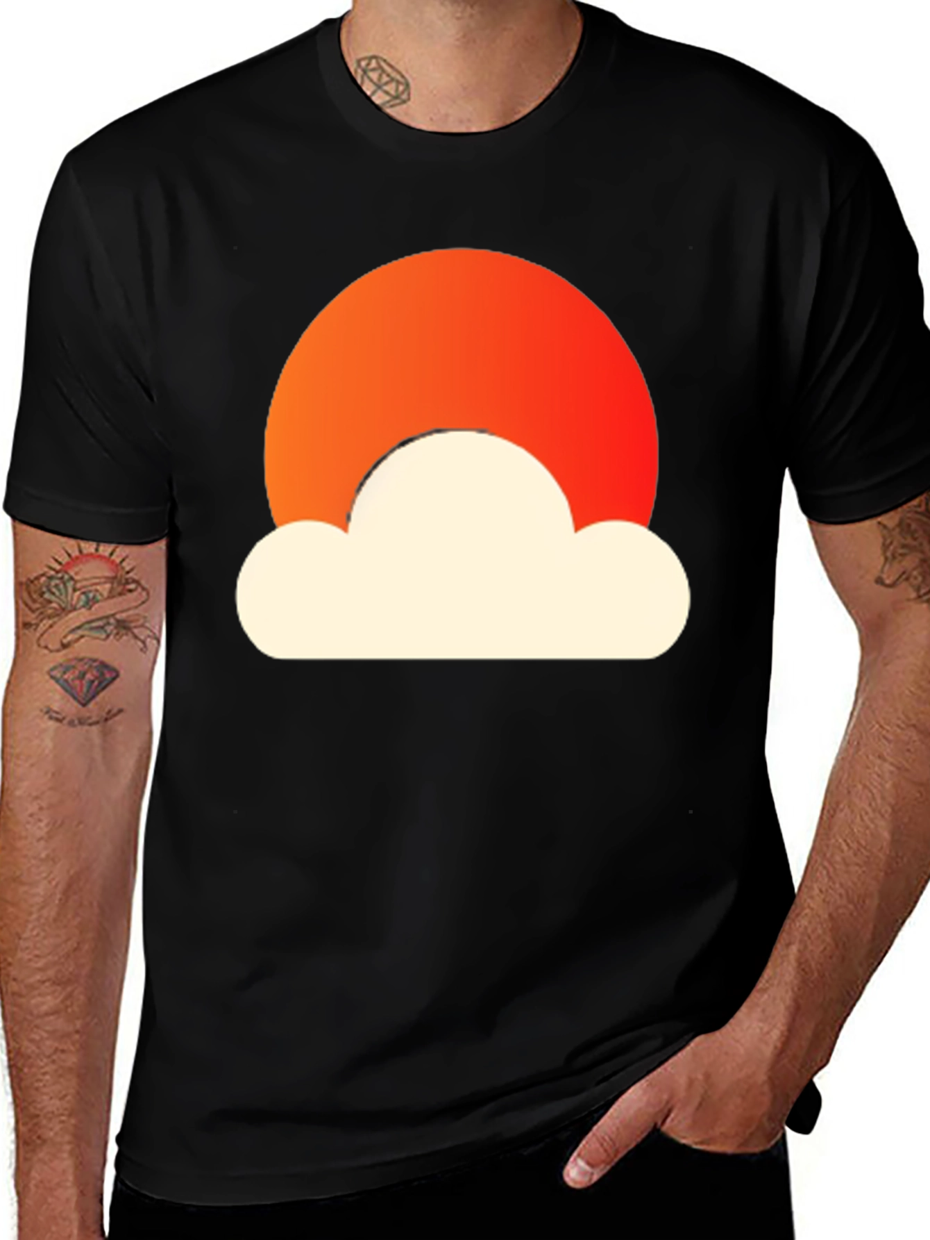 Sunset Cloud Graphic Tee - Stylish Comfort