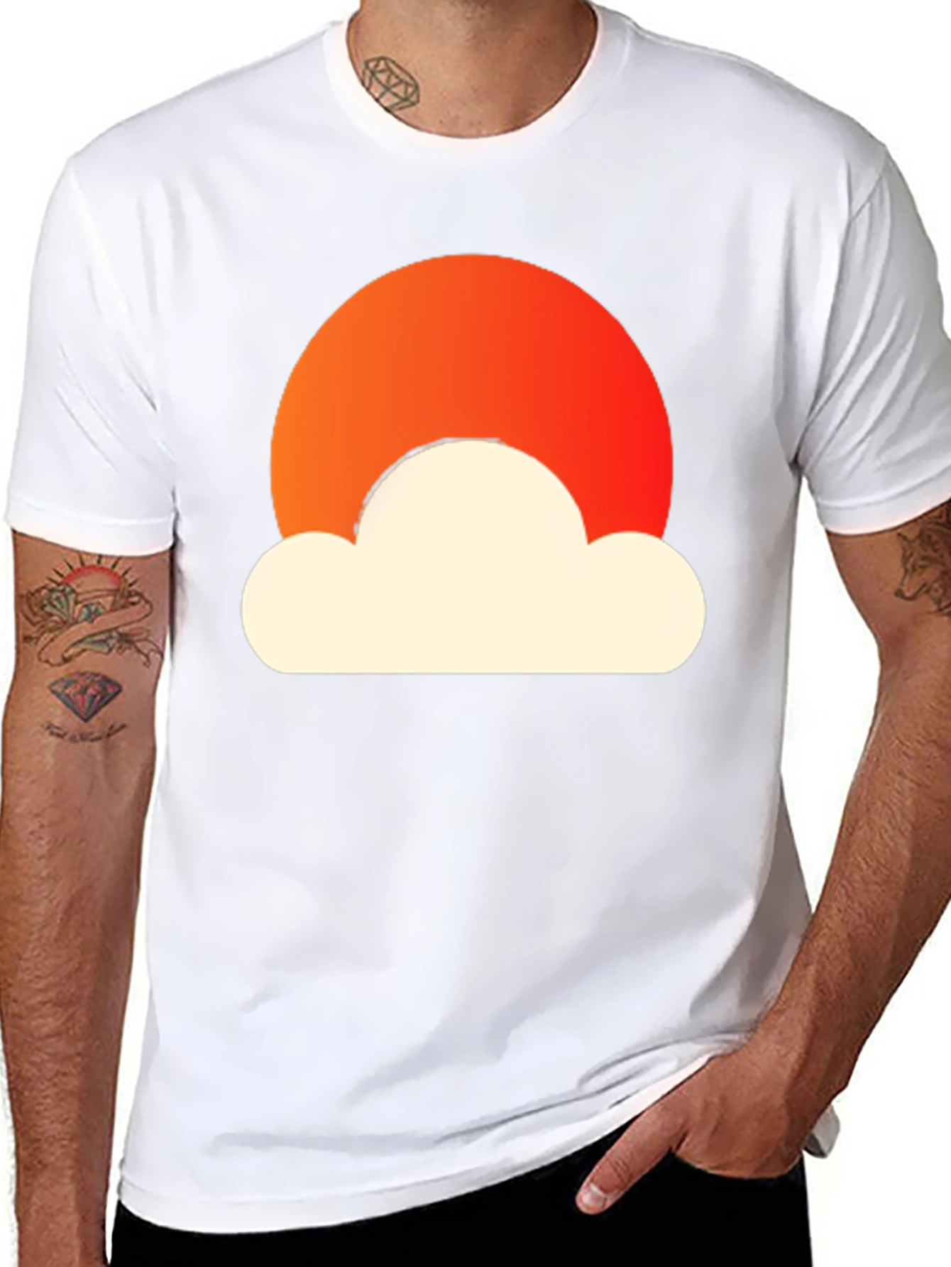 Sunset Cloud Graphic Tee - Stylish Comfort