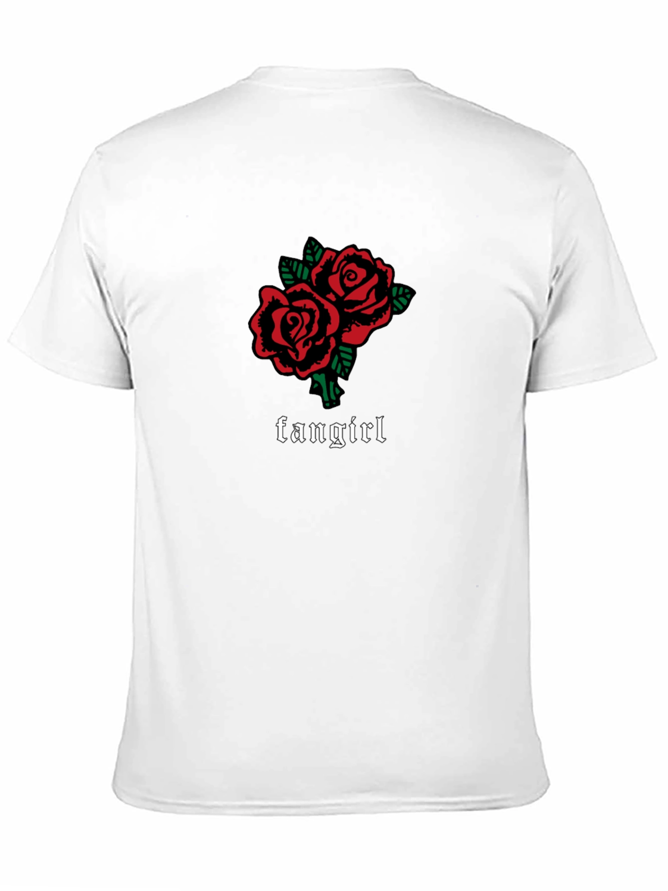 Fangirl Roses Graphic Tee - Black Unisex T-Shirt