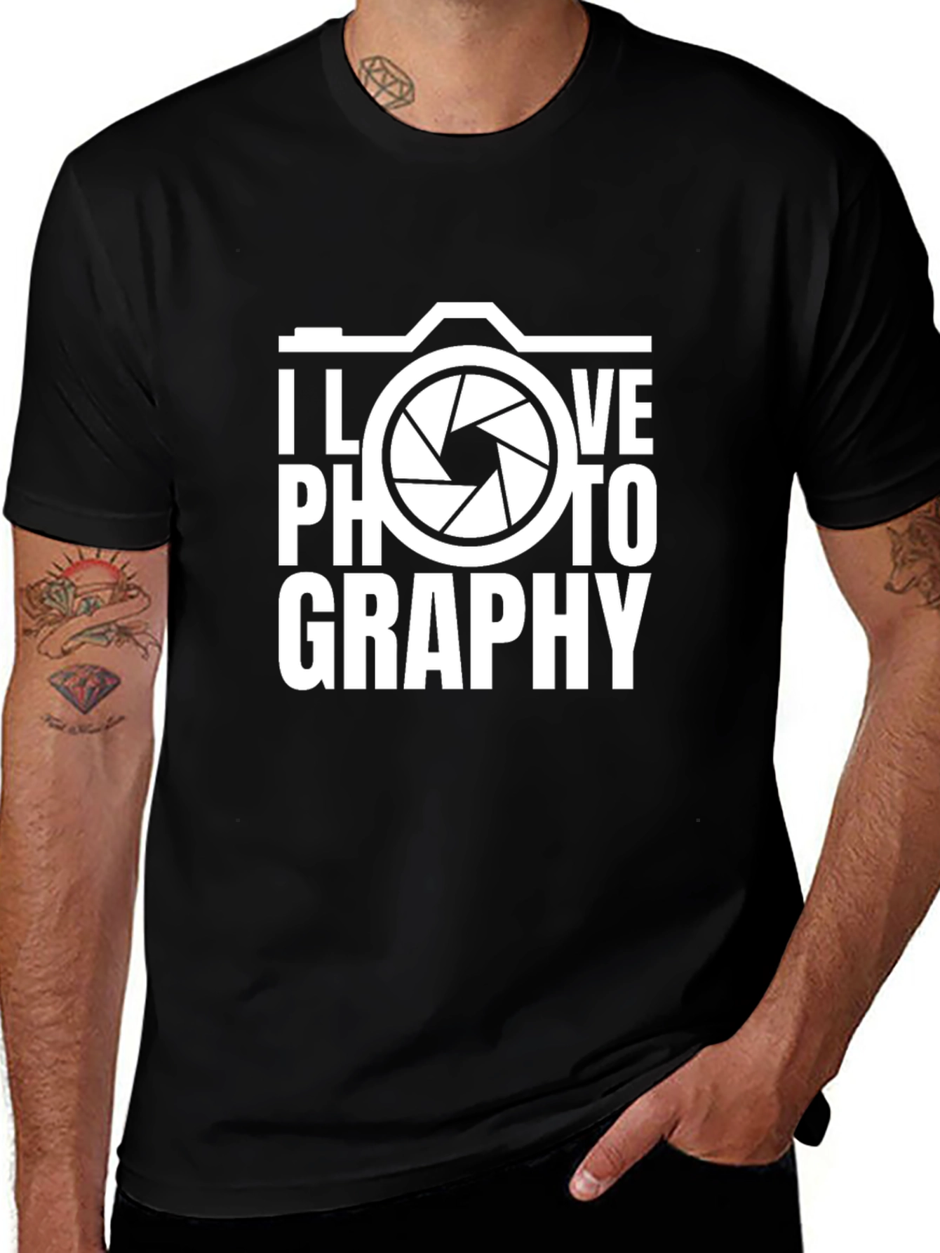 I Love Photography Graphic Tee Shirt