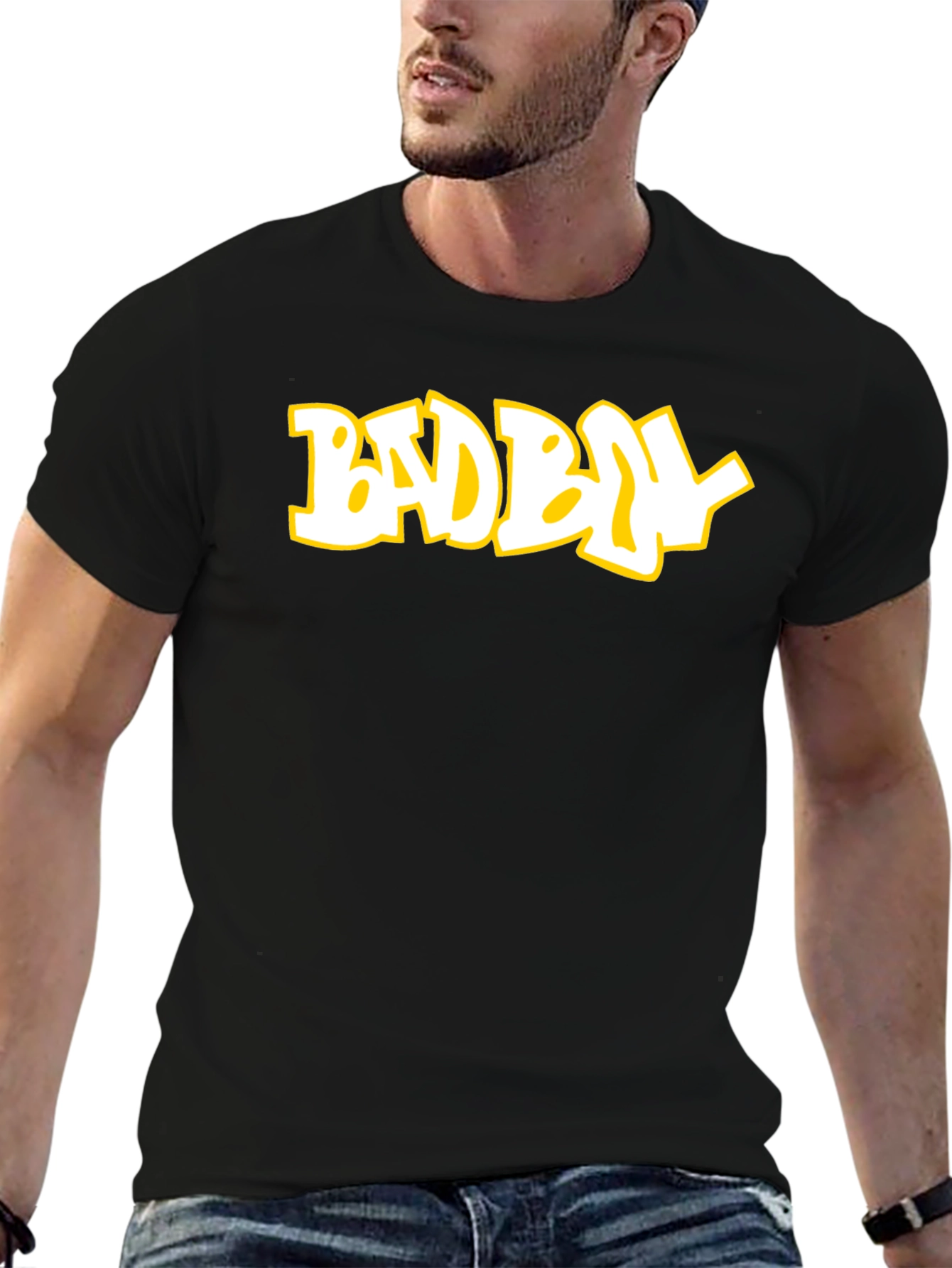 Bad Boy Graphic Print Crew Neck T-Shirt