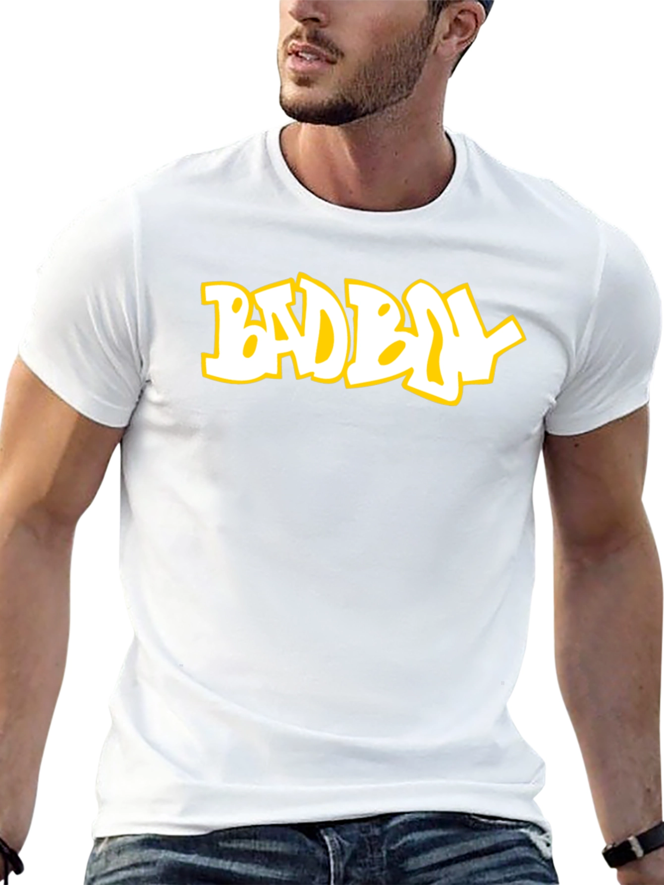 Bad Boy Graphic Print Crew Neck T-Shirt