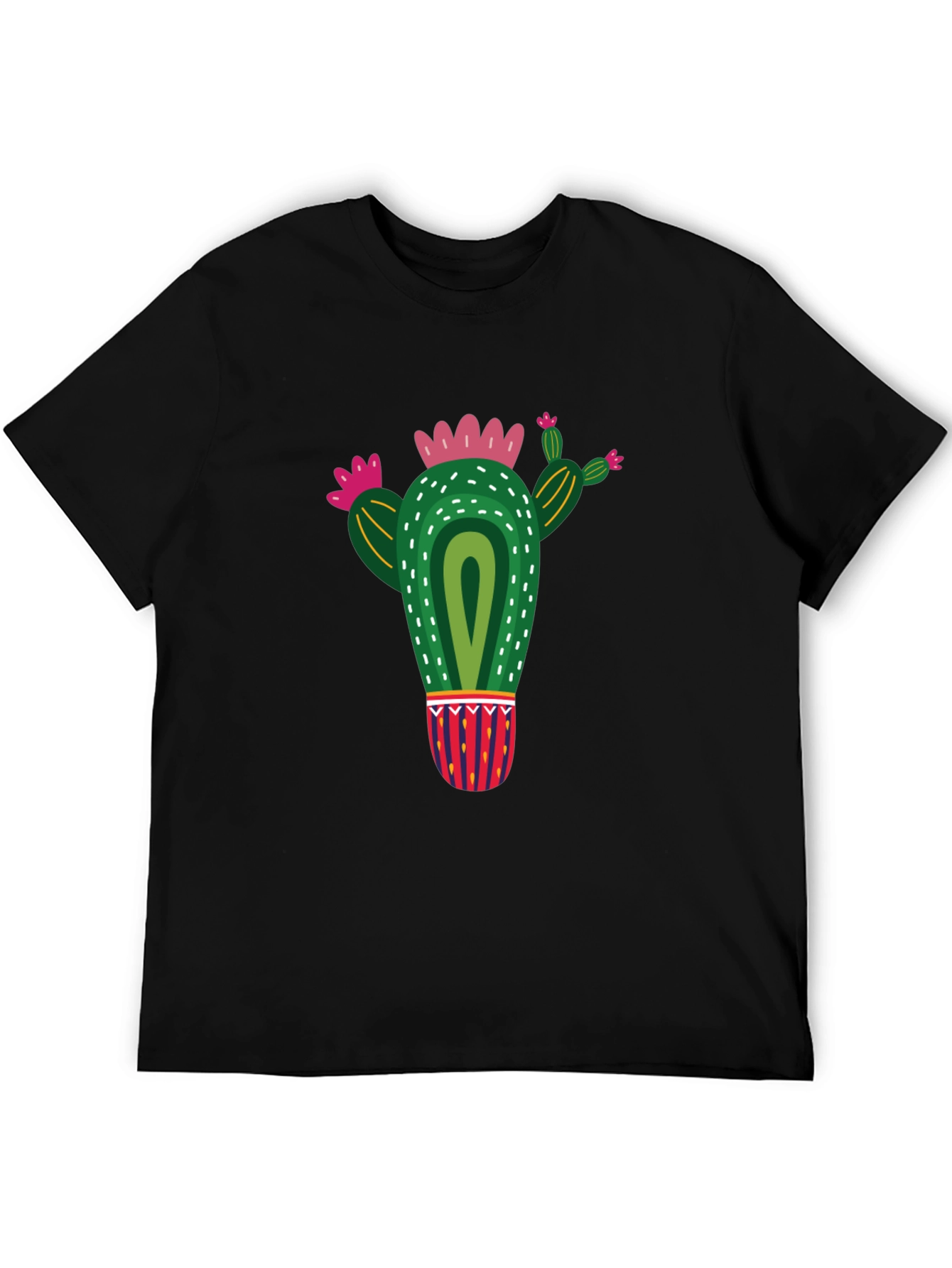 Cactus Graphic Black T-Shirt