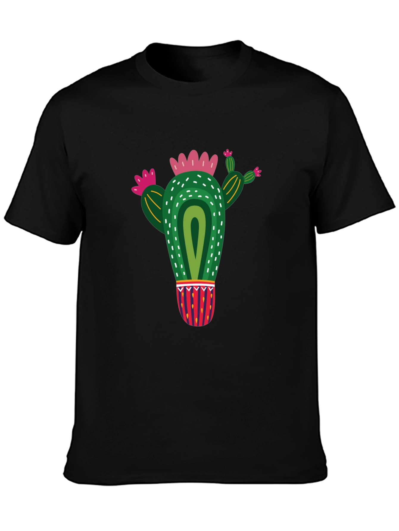 Cactus Graphic Black T-Shirt