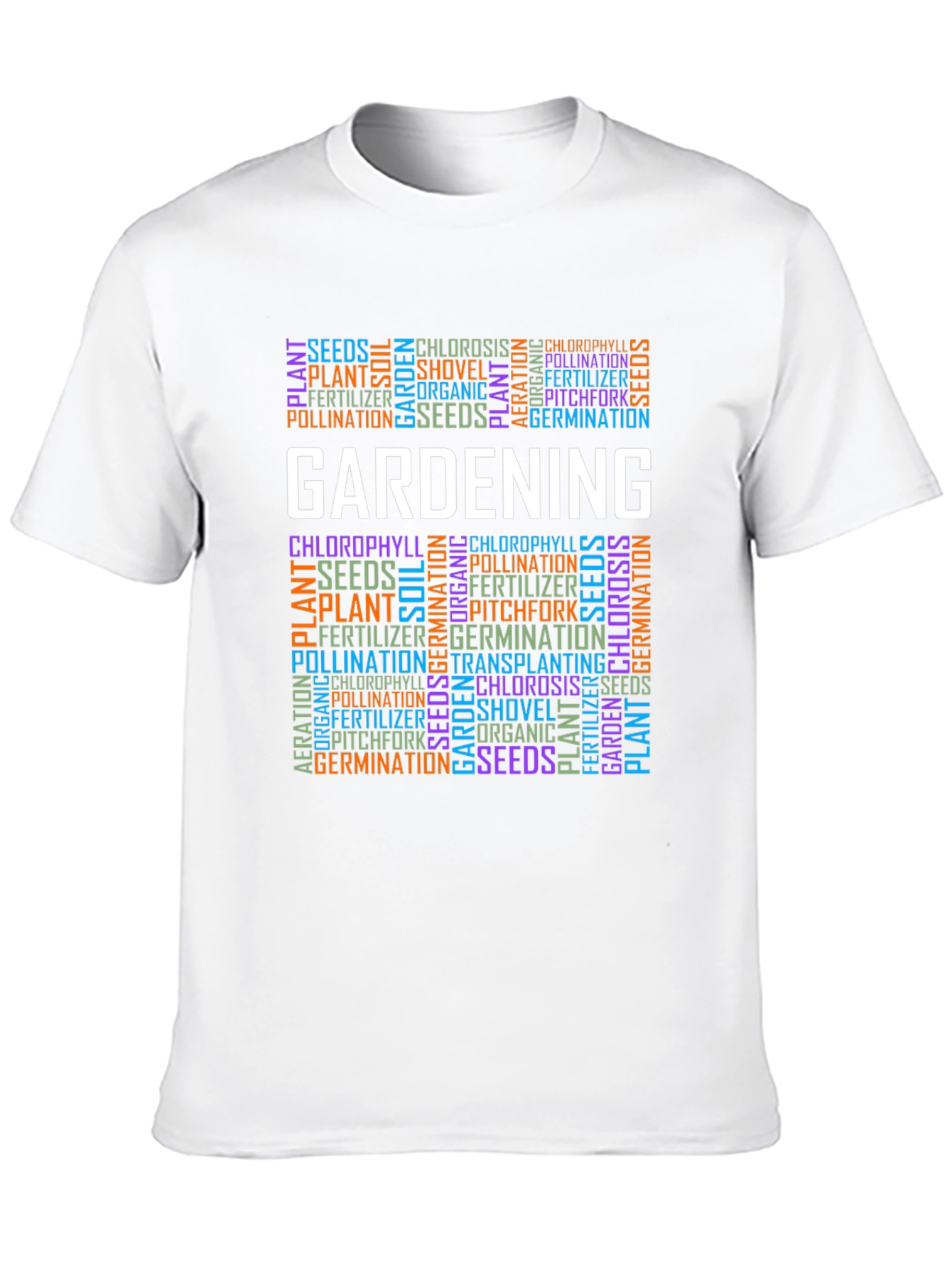 Gardening Word Art T-Shirt