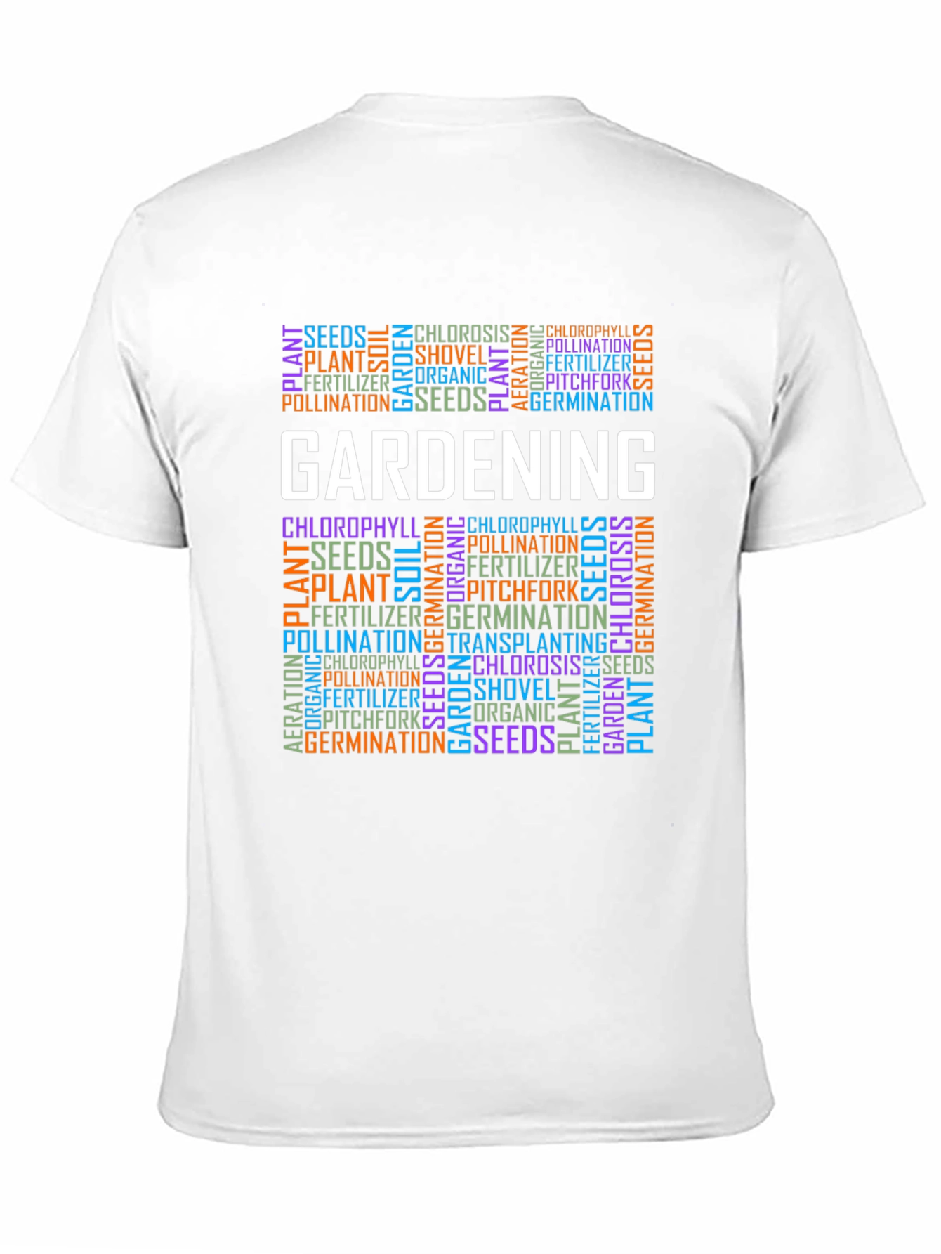 Gardening Word Art T-Shirt