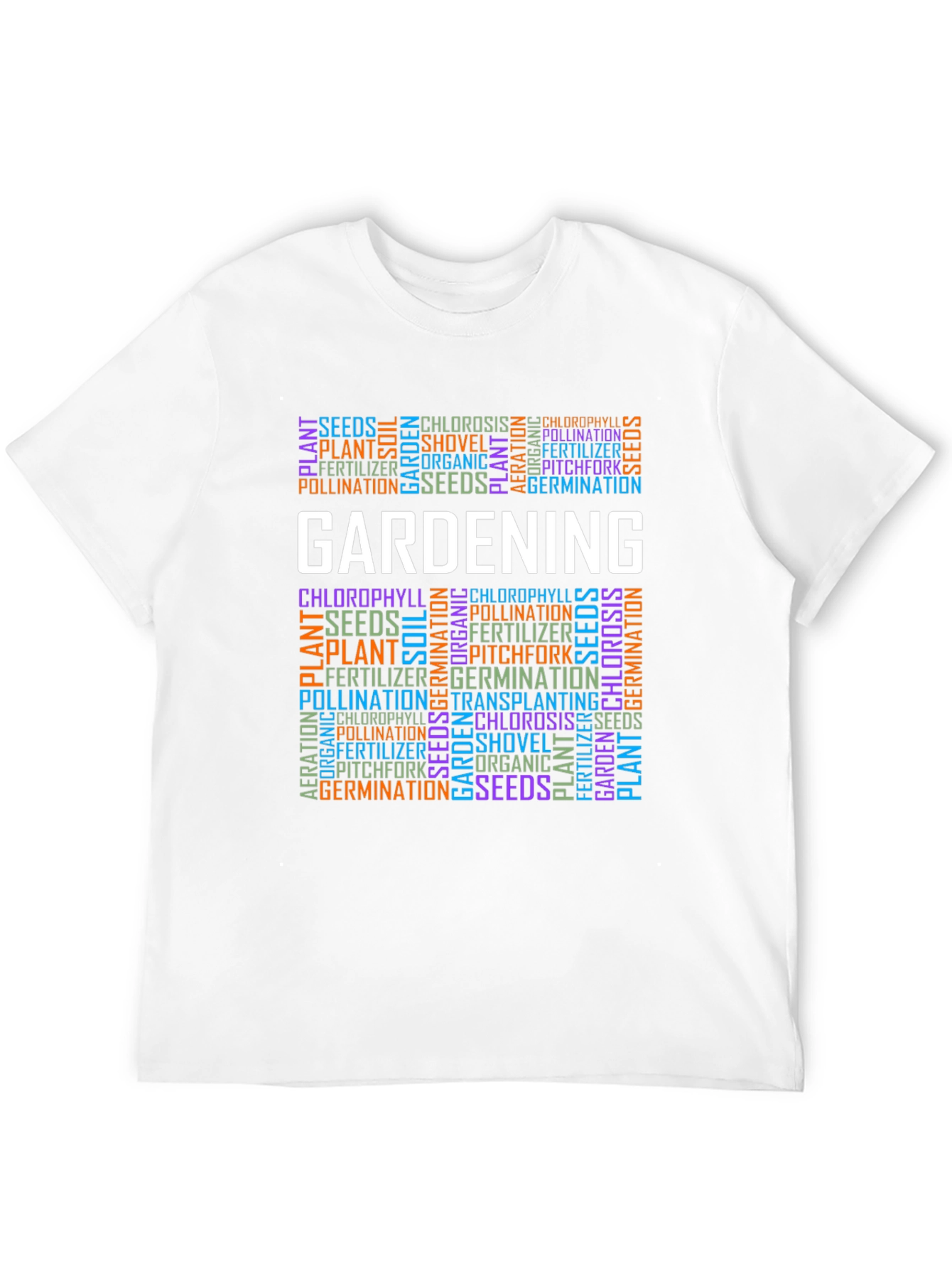Gardening Word Art T-Shirt