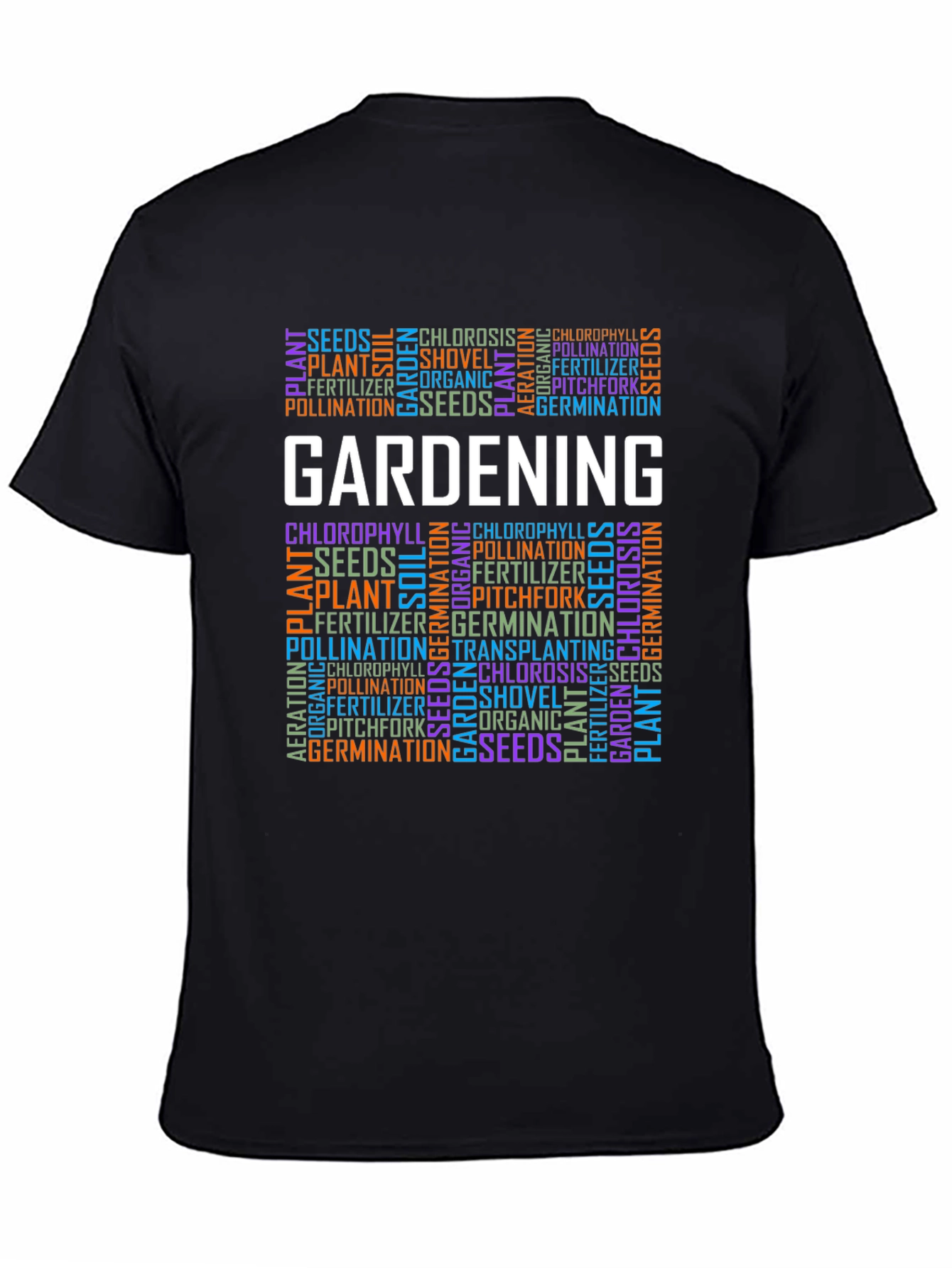 Gardening Word Art T-Shirt