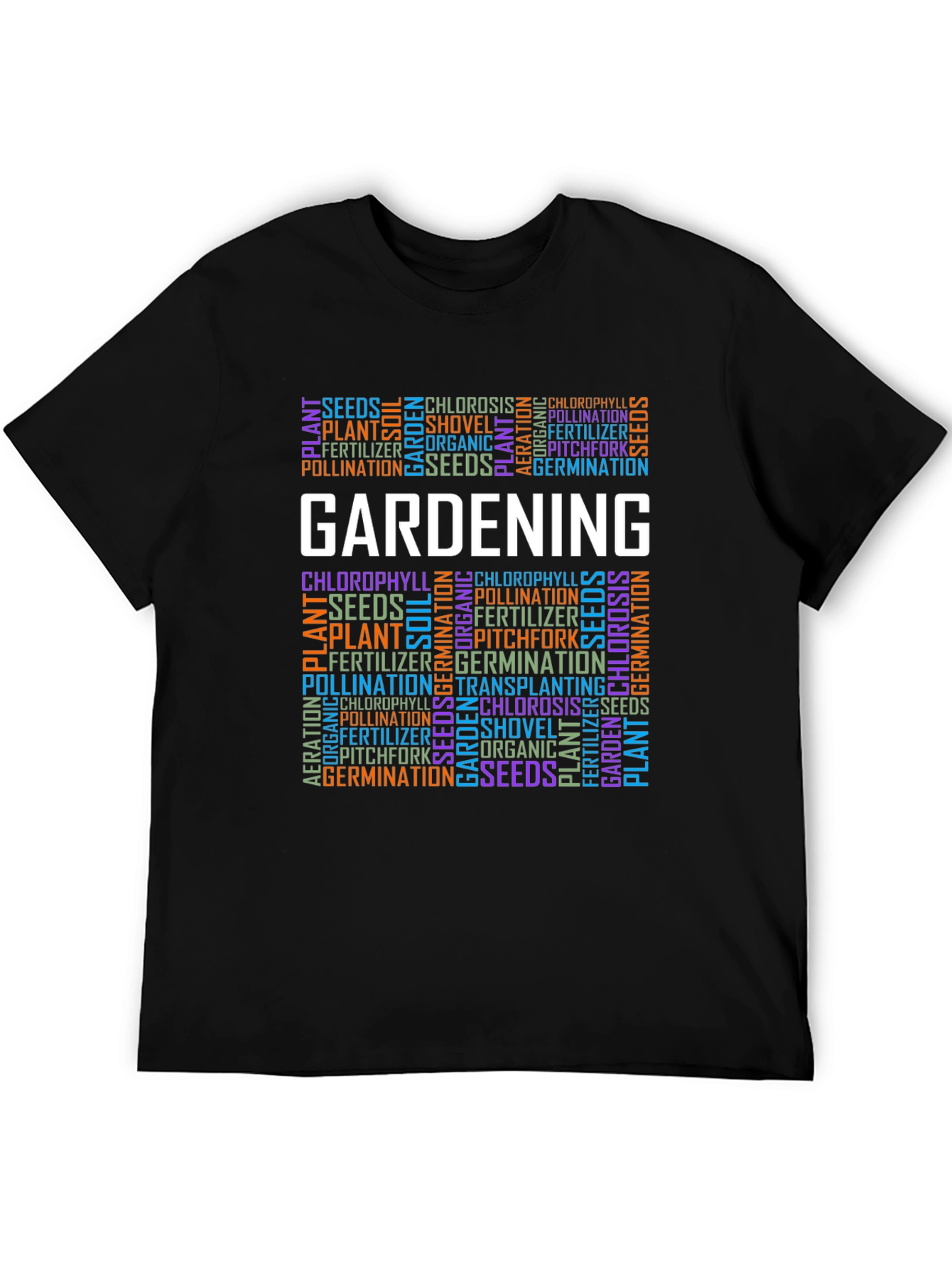 Gardening Word Art T-Shirt