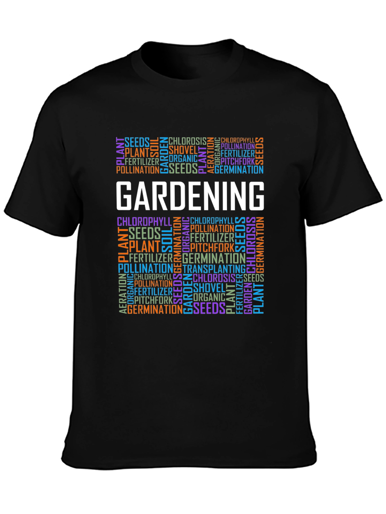 Gardening Word Art T-Shirt