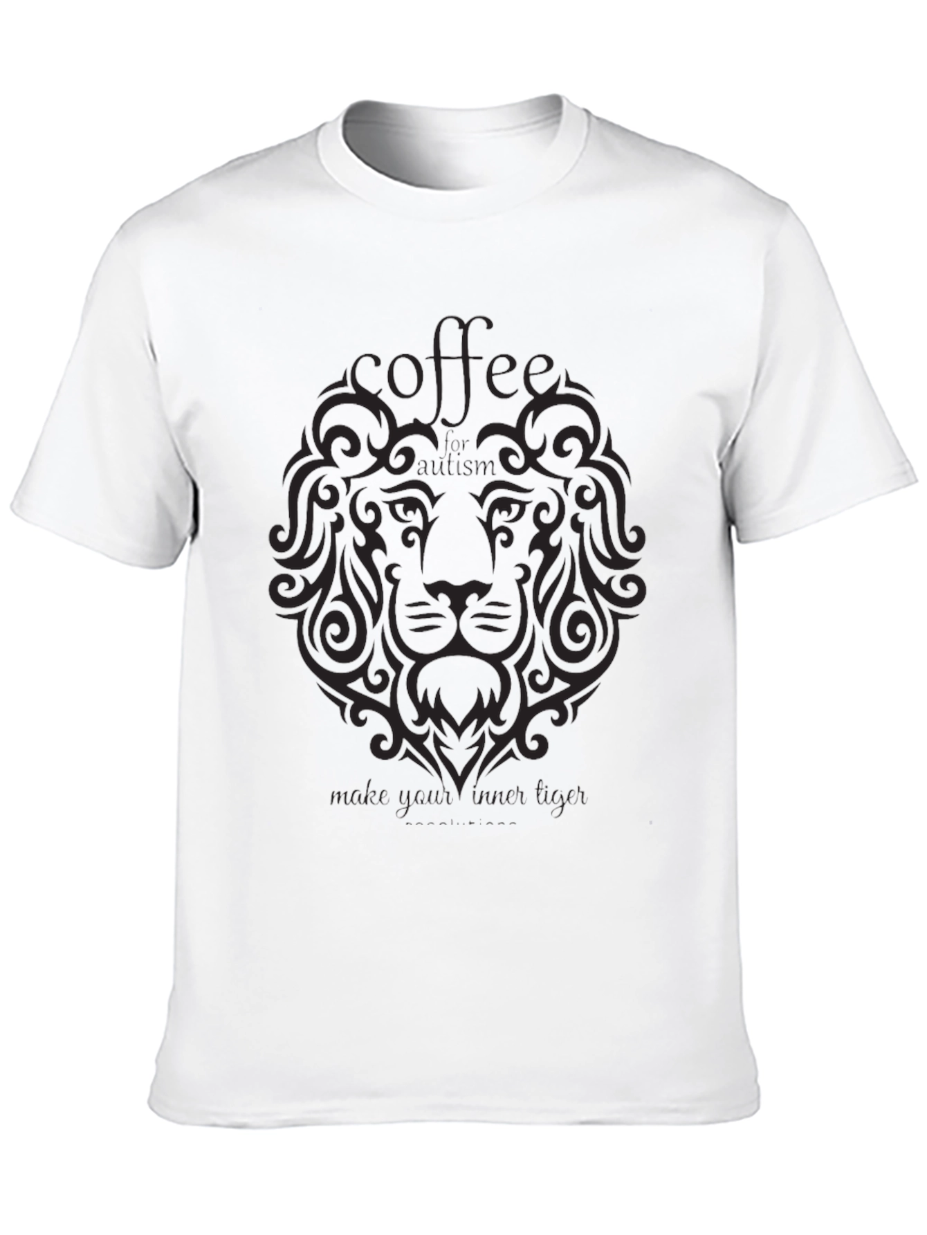 Coffee Lion Graphic Tee - Black