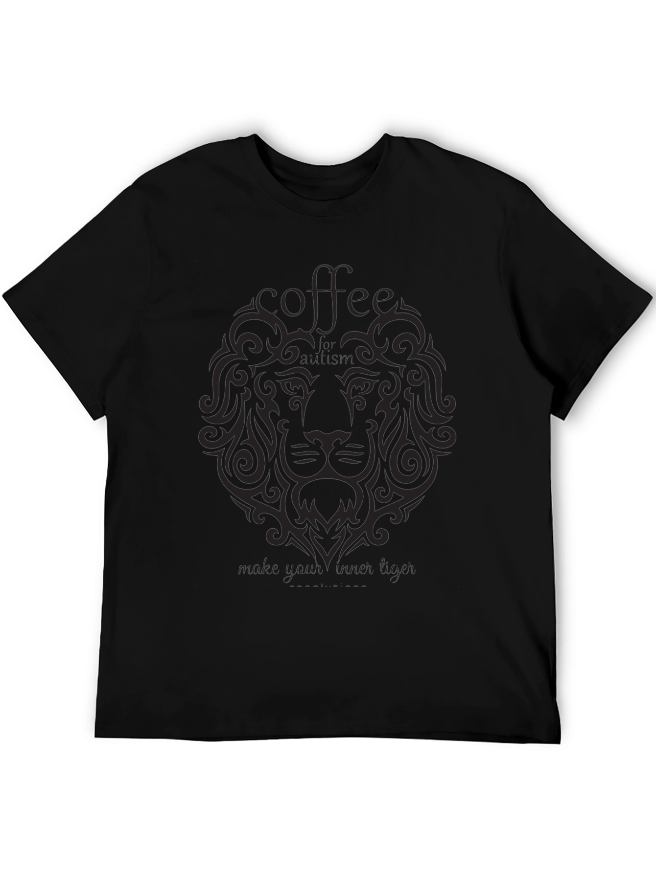 Coffee Lion Graphic Tee - Black