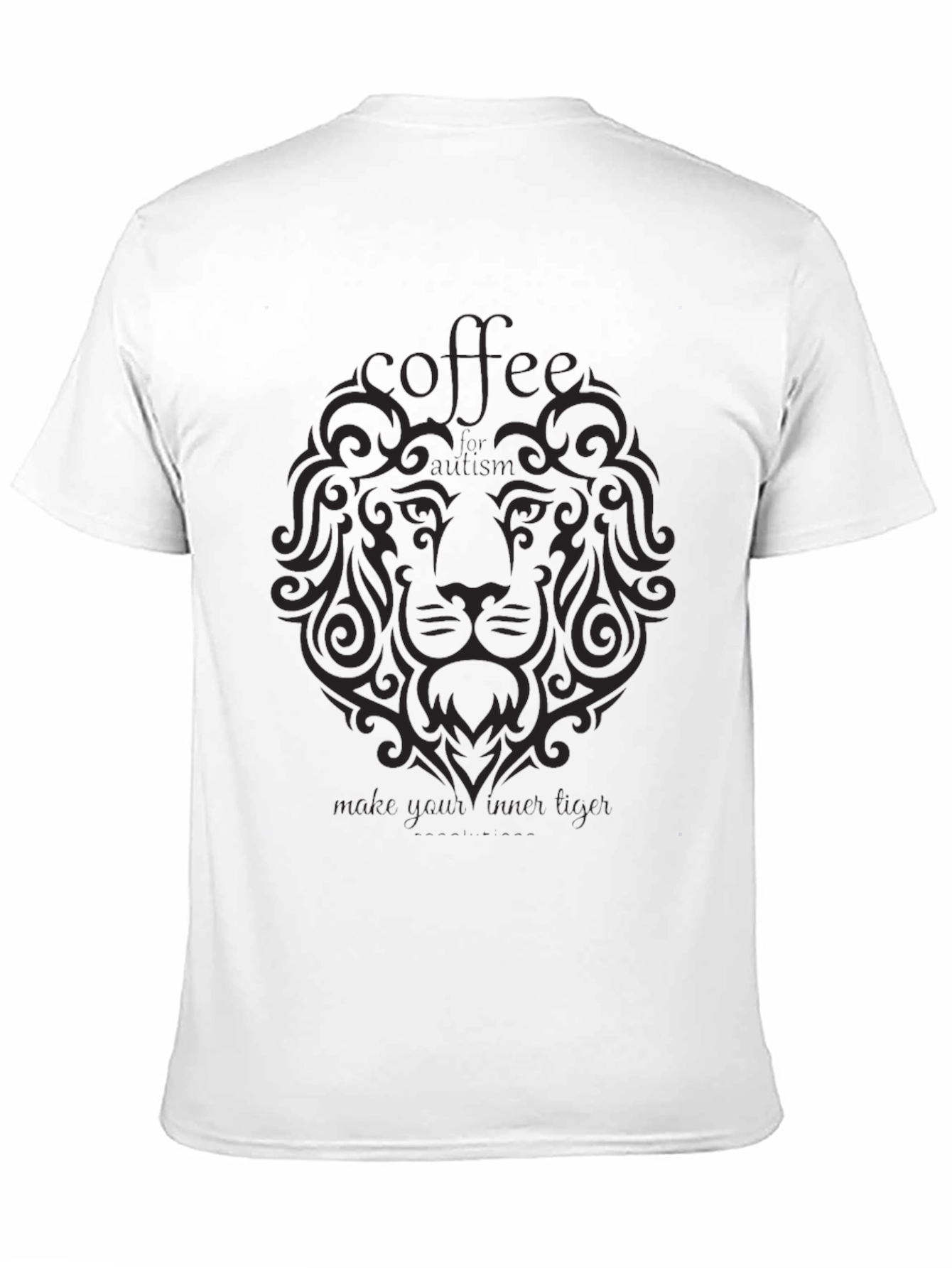 Coffee Lion Graphic Tee - Black