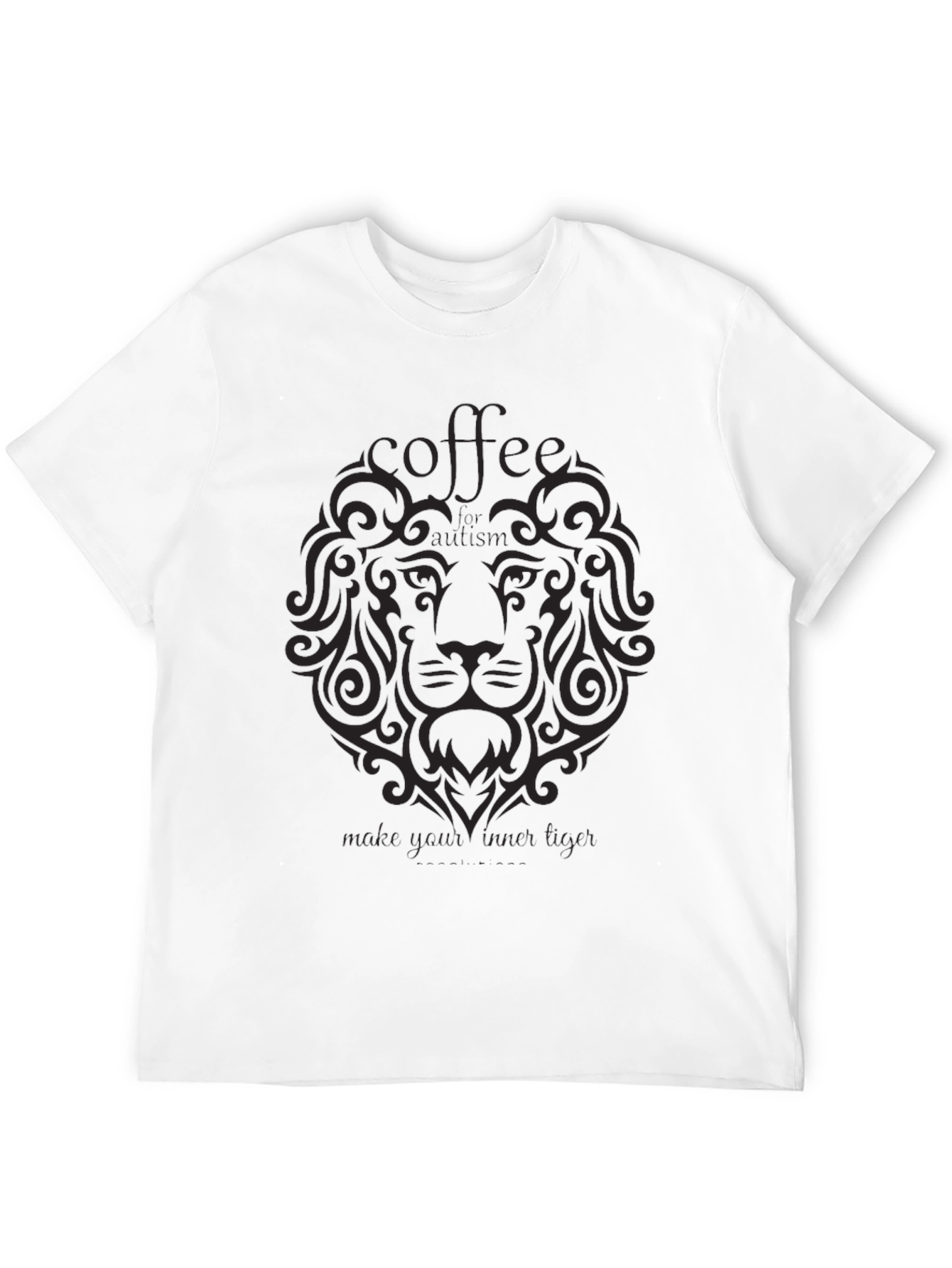 Coffee Lion Graphic Tee - Black