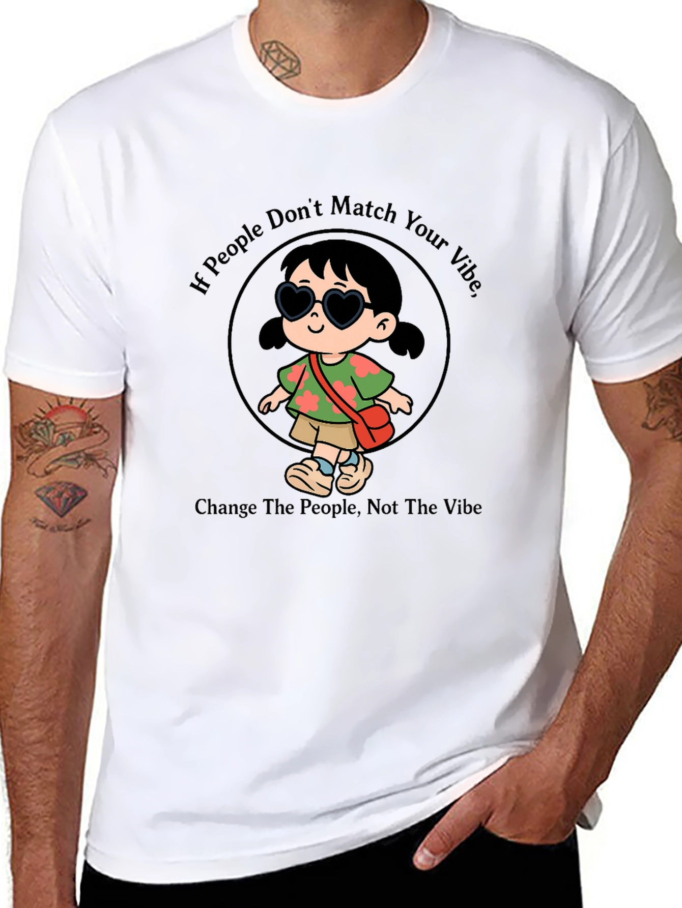 Vibe Graphic Tee - Change People Not The Vibe