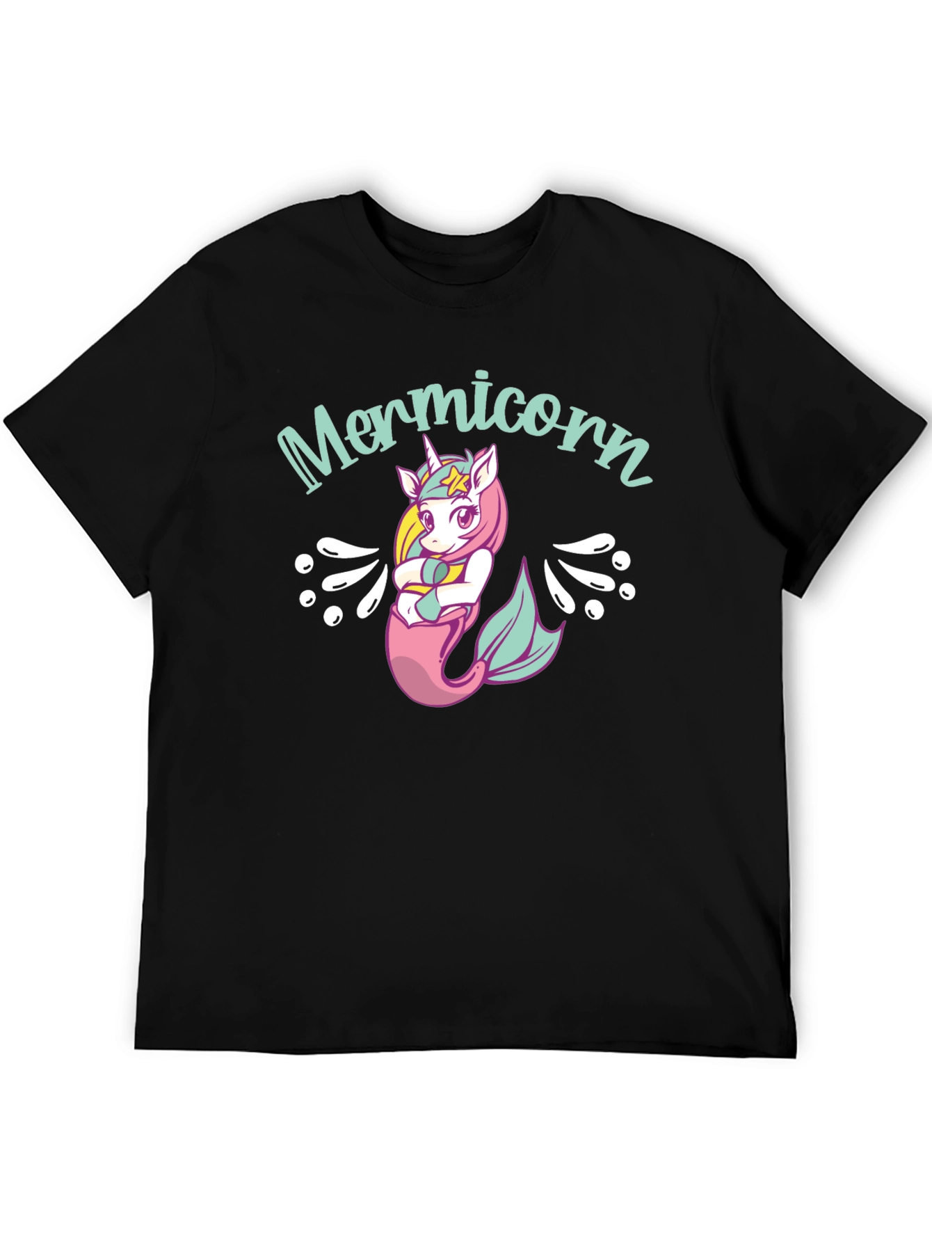 Mermicorn Black T-Shirt