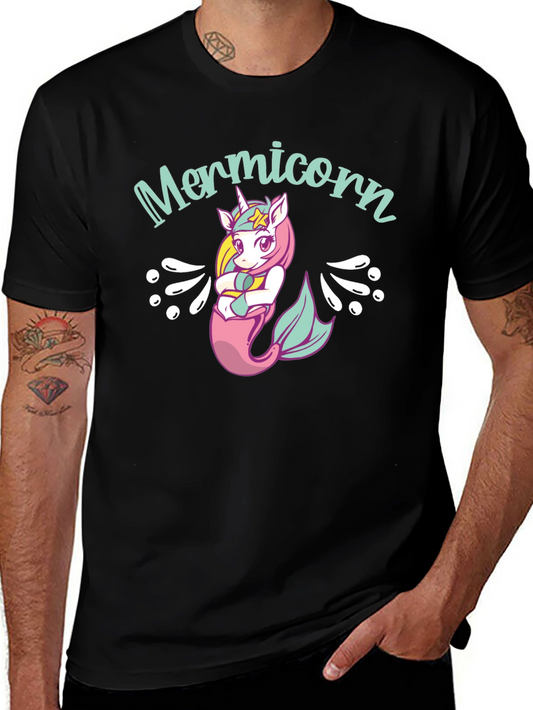 Mermicorn Black T-Shirt