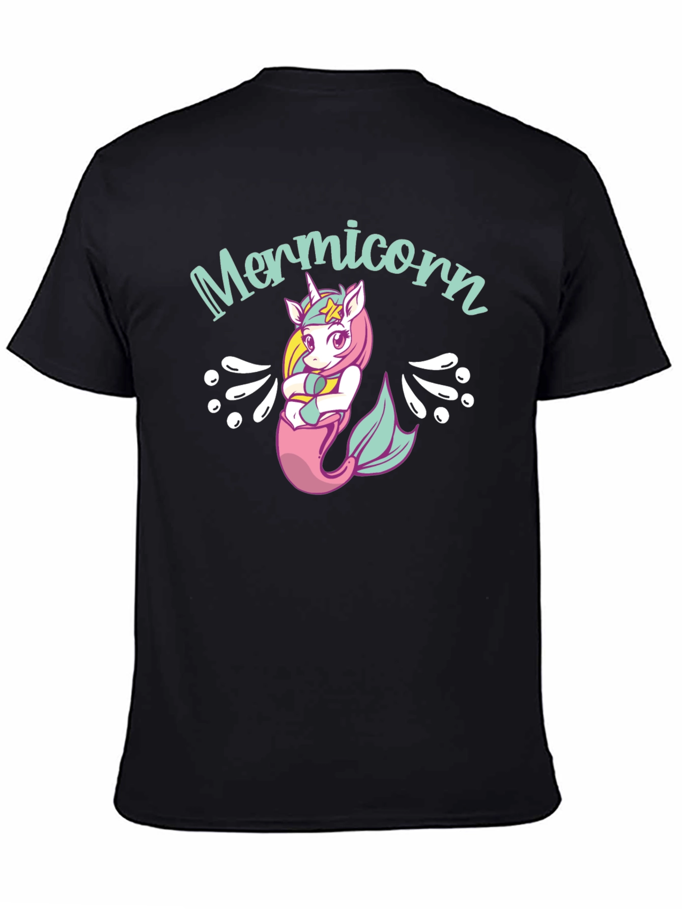 Mermicorn Black T-Shirt