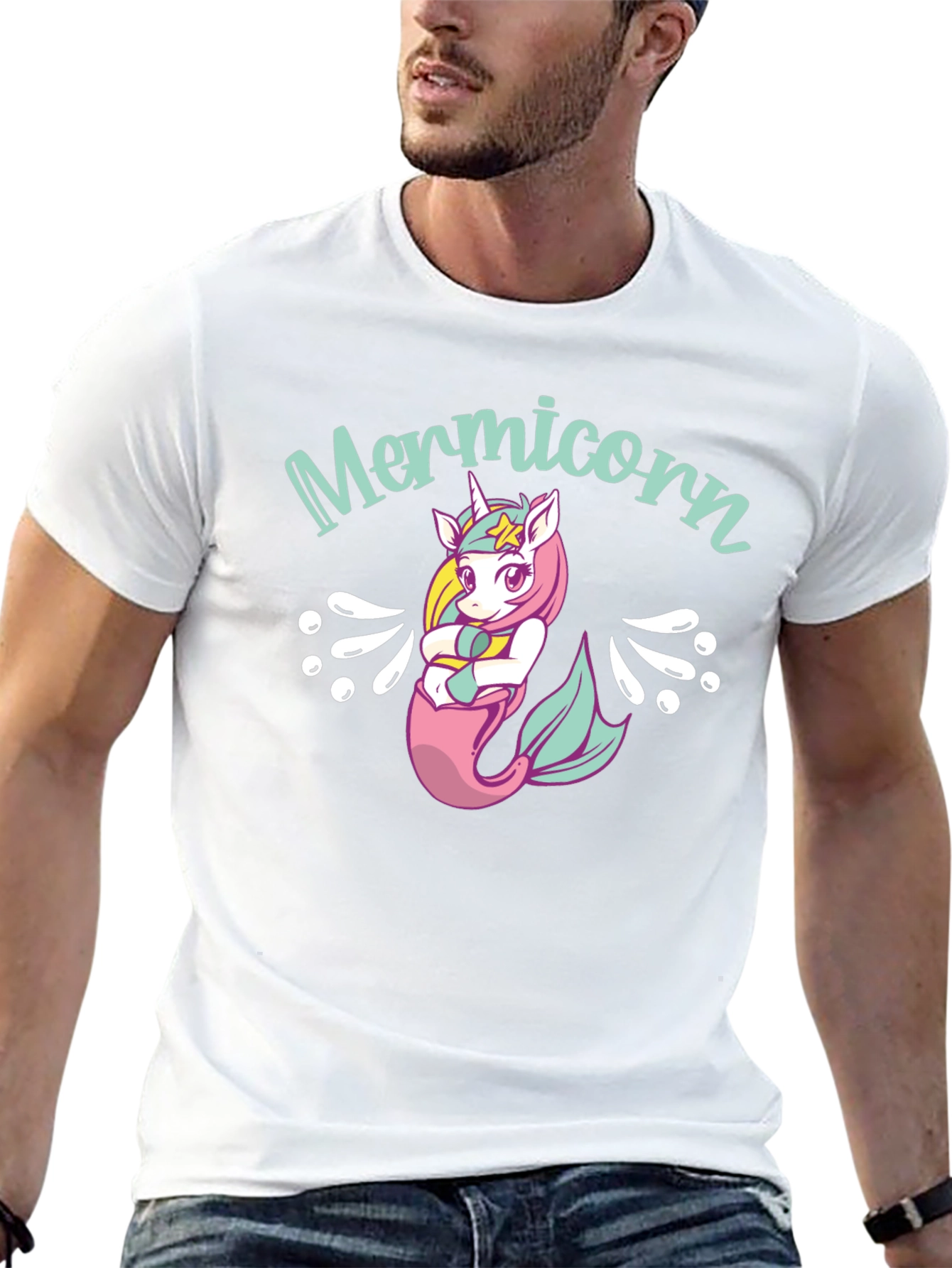 Mermicorn Black T-Shirt