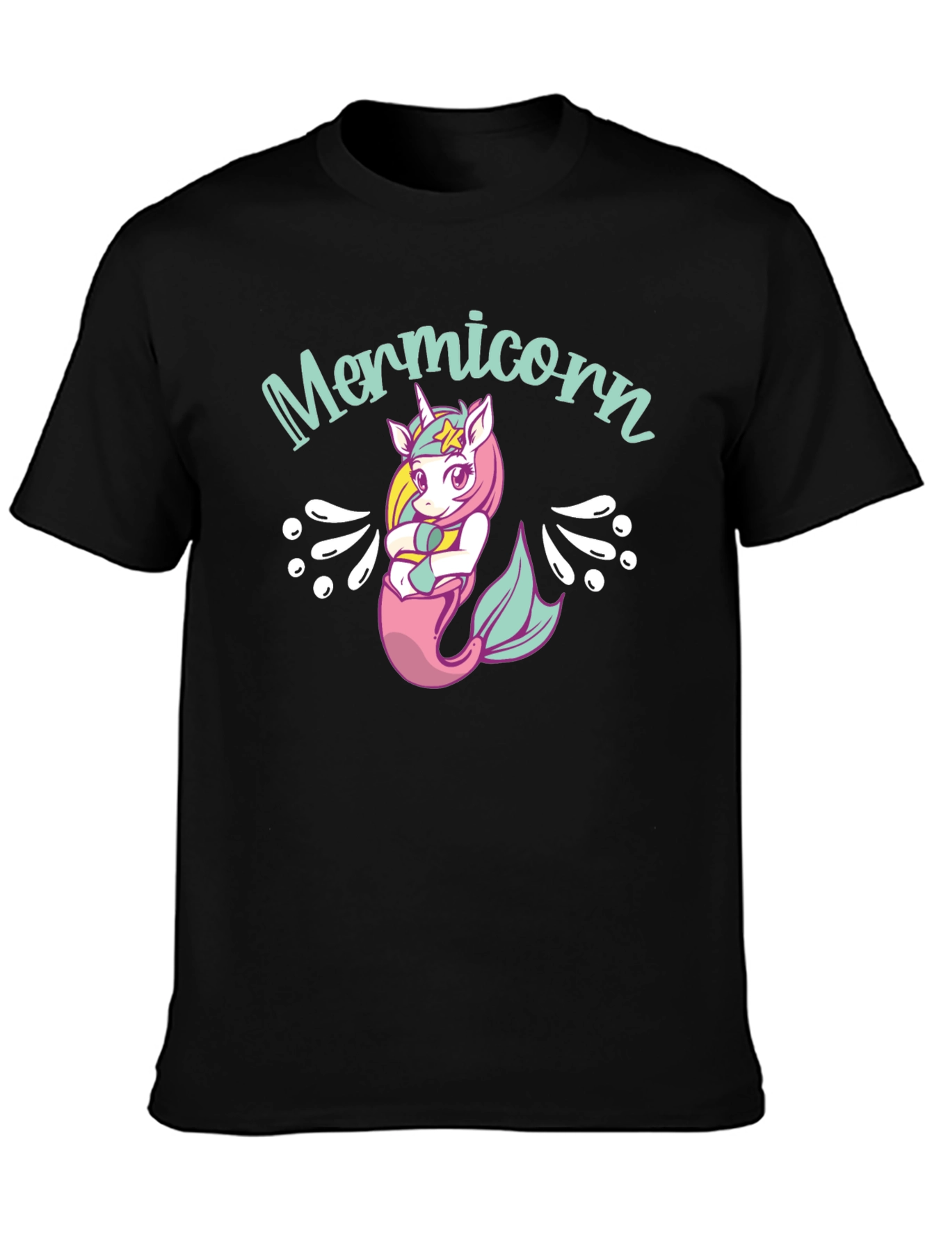 Mermicorn Black T-Shirt