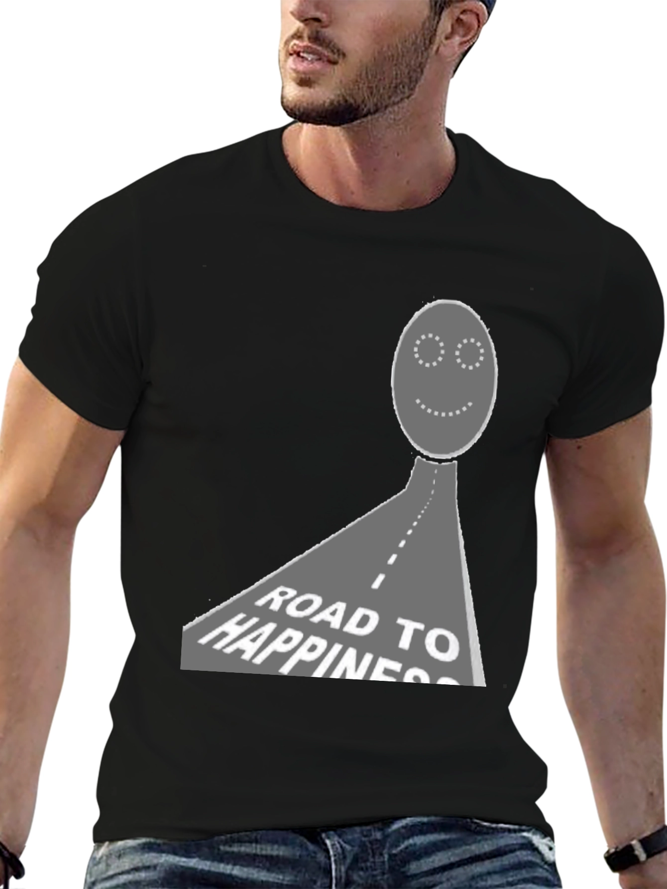 Road to Happiness Graphic T-Shirt