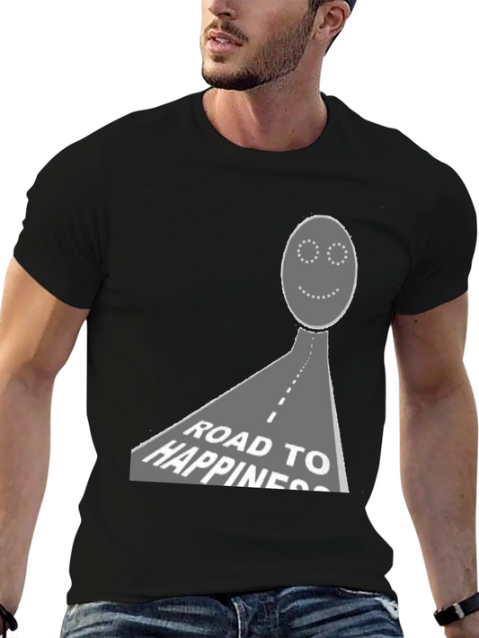 Road to Happiness Graphic T-Shirt