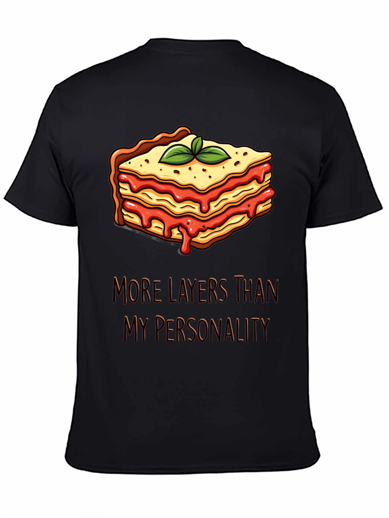 Lasagna Layers T-Shirt Funny Foodie Tee