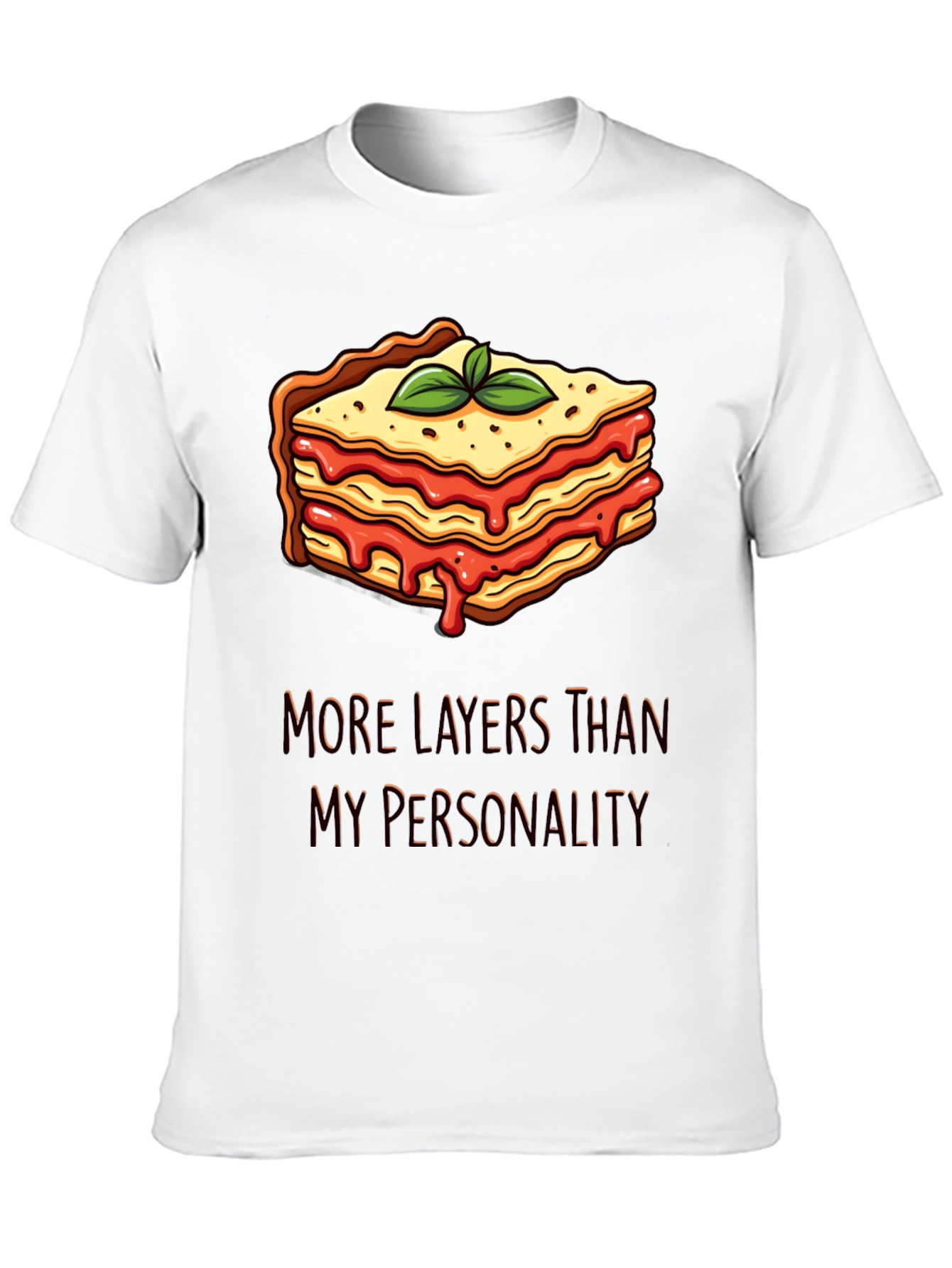Lasagna Layers T-Shirt Funny Foodie Tee
