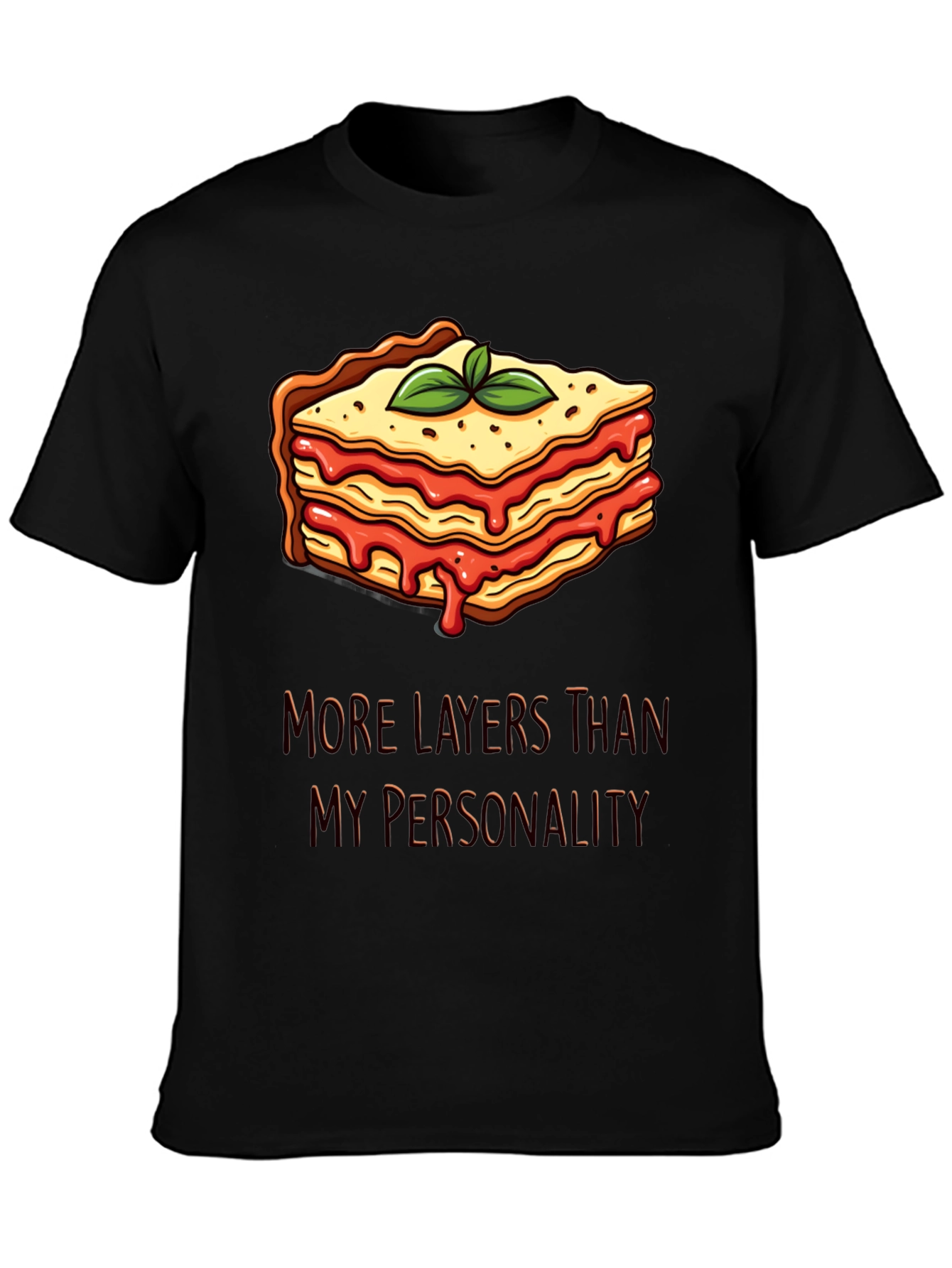 Lasagna Layers T-Shirt Funny Foodie Tee