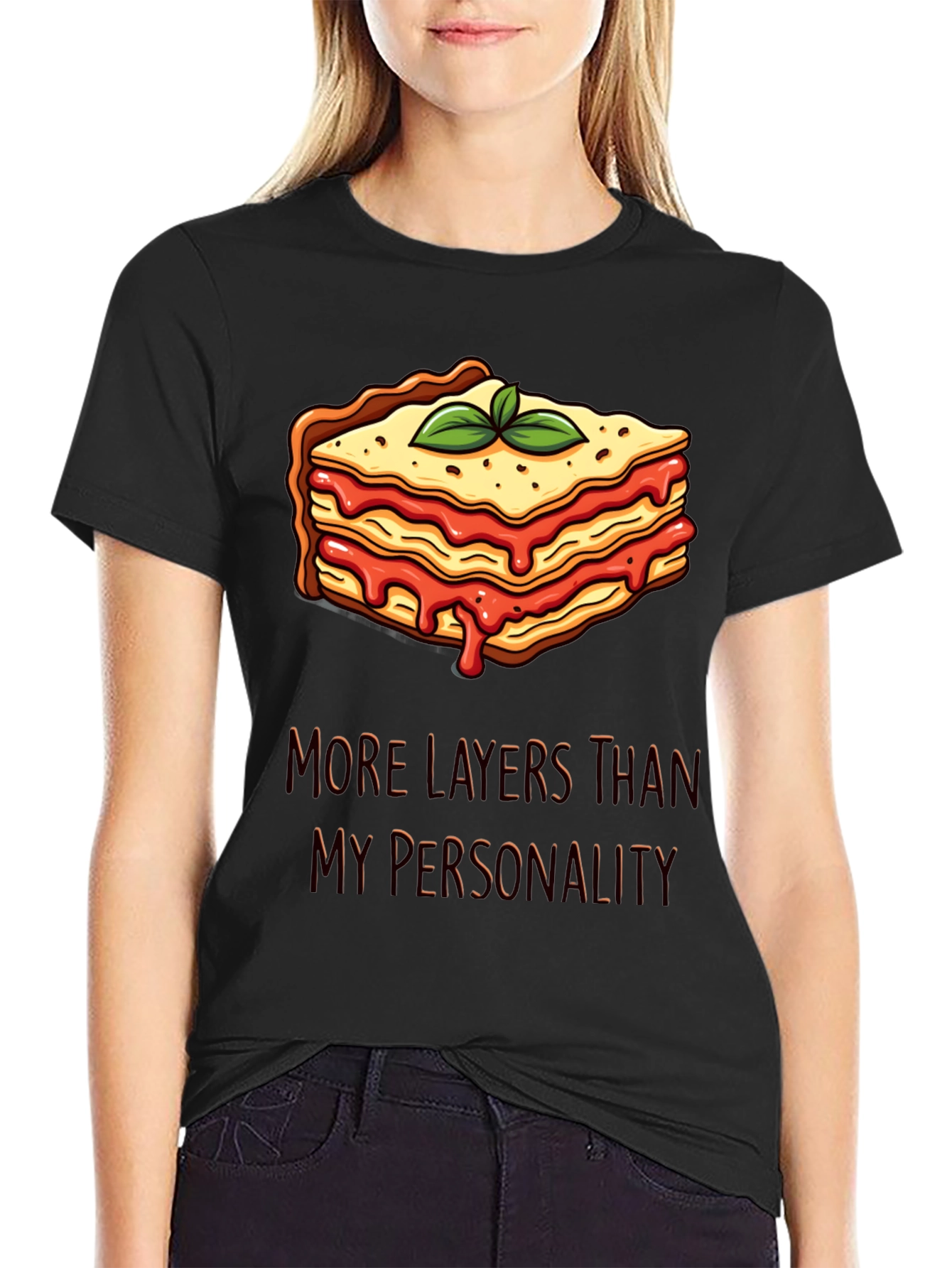 Lasagna Layers T-Shirt Funny Foodie Tee