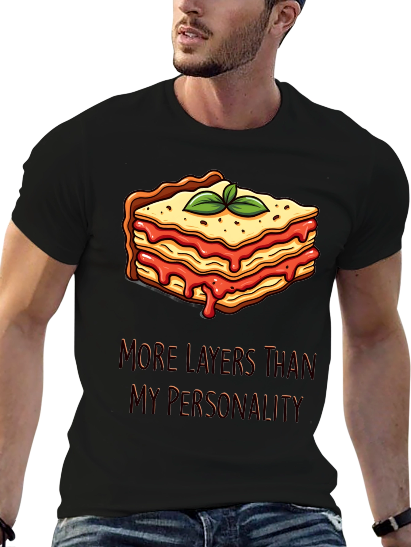 Lasagna Layers T-Shirt Funny Foodie Tee