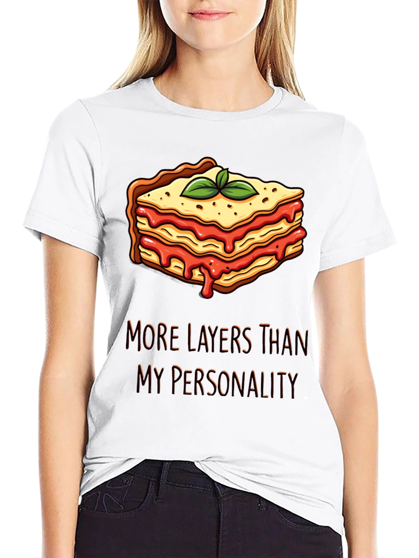 Lasagna Layers T-Shirt Funny Foodie Tee