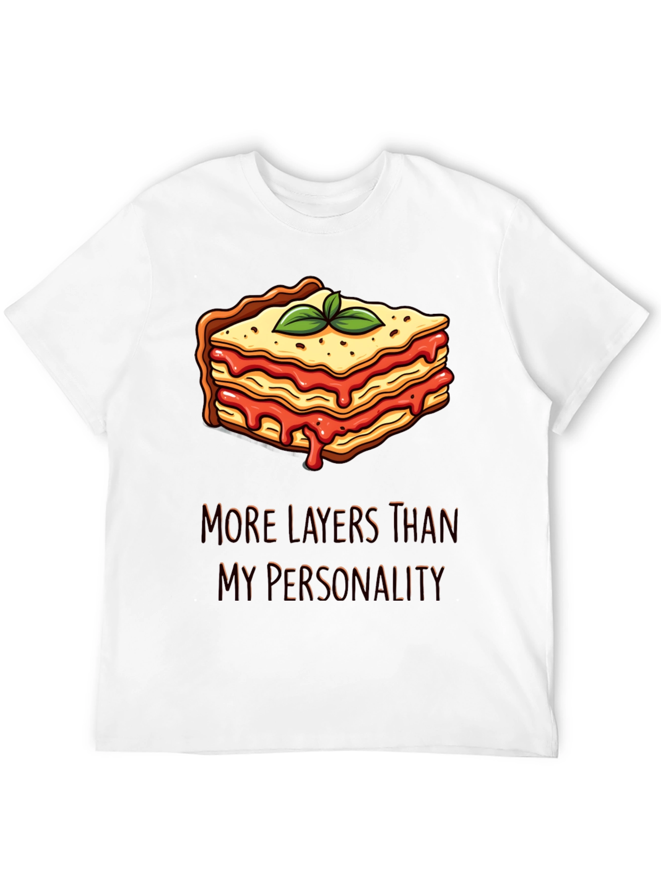 Lasagna Layers T-Shirt Funny Foodie Tee